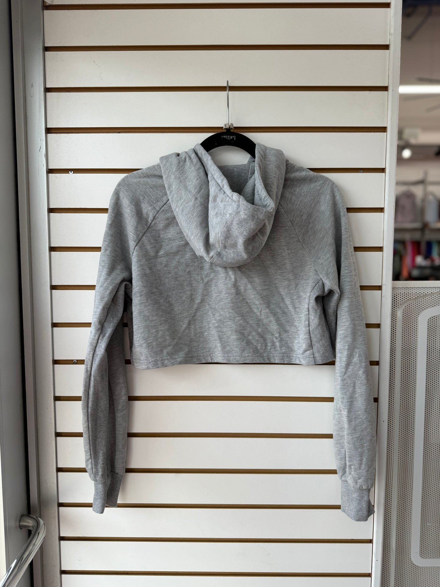 Gymshark gray cropped hoodie size small