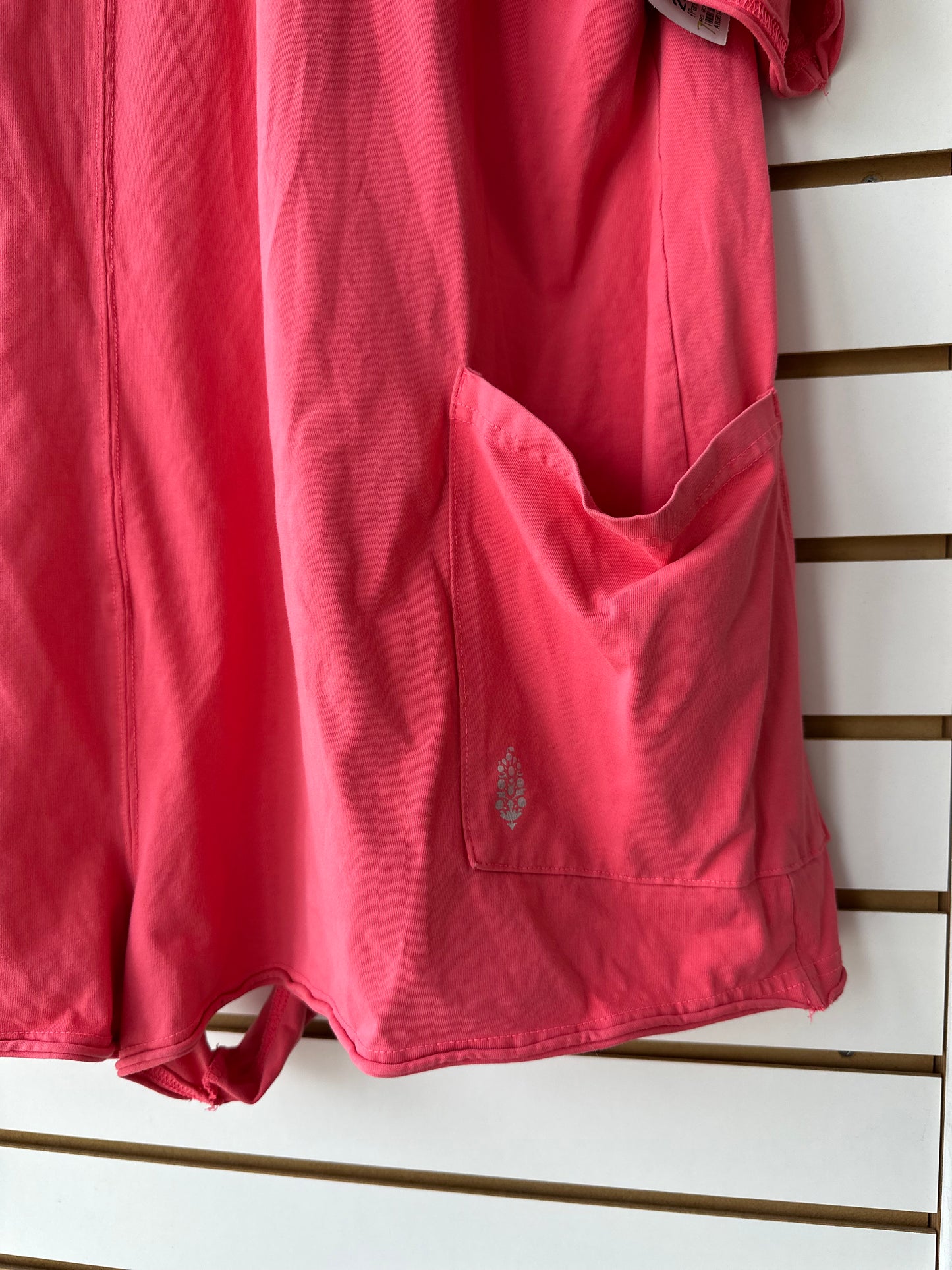 FP Movement hotshot tee onesie size Large hot pink