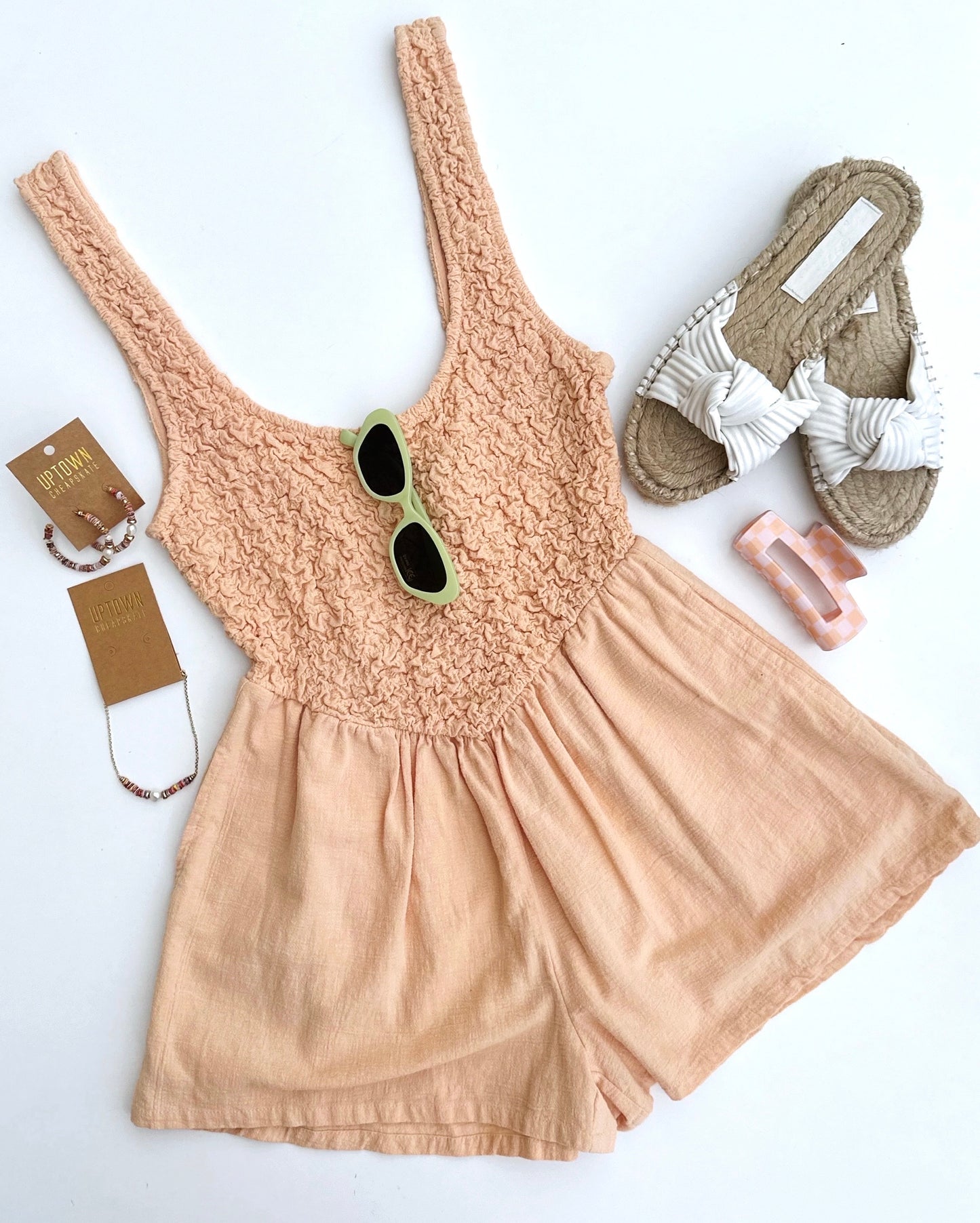 Free People orange romper size XS