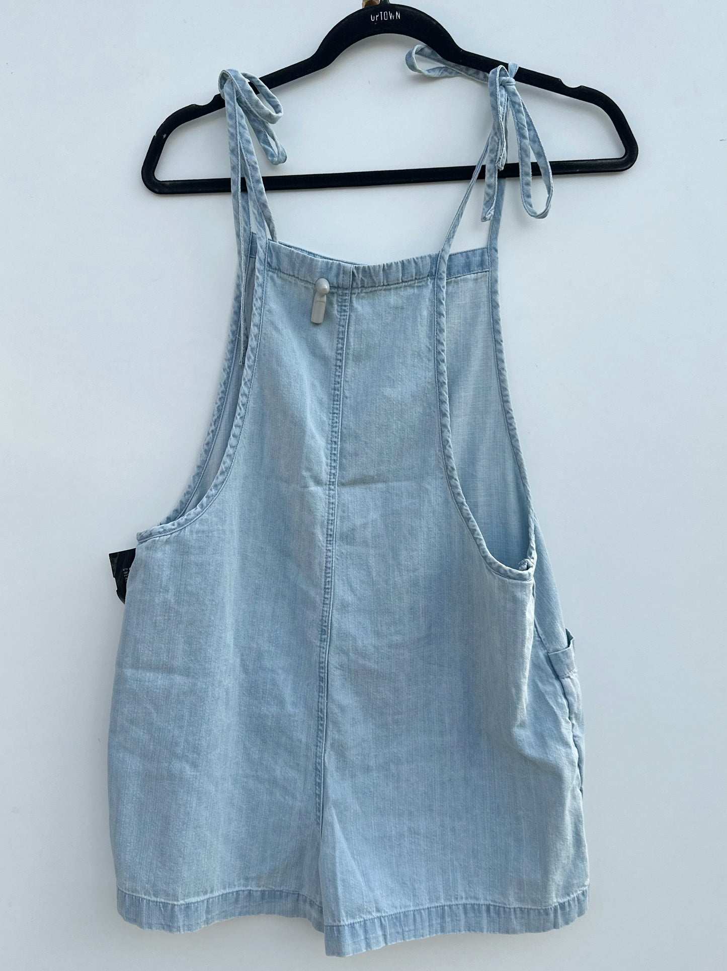 Aerie blue tie shoulder shortall sz Medium