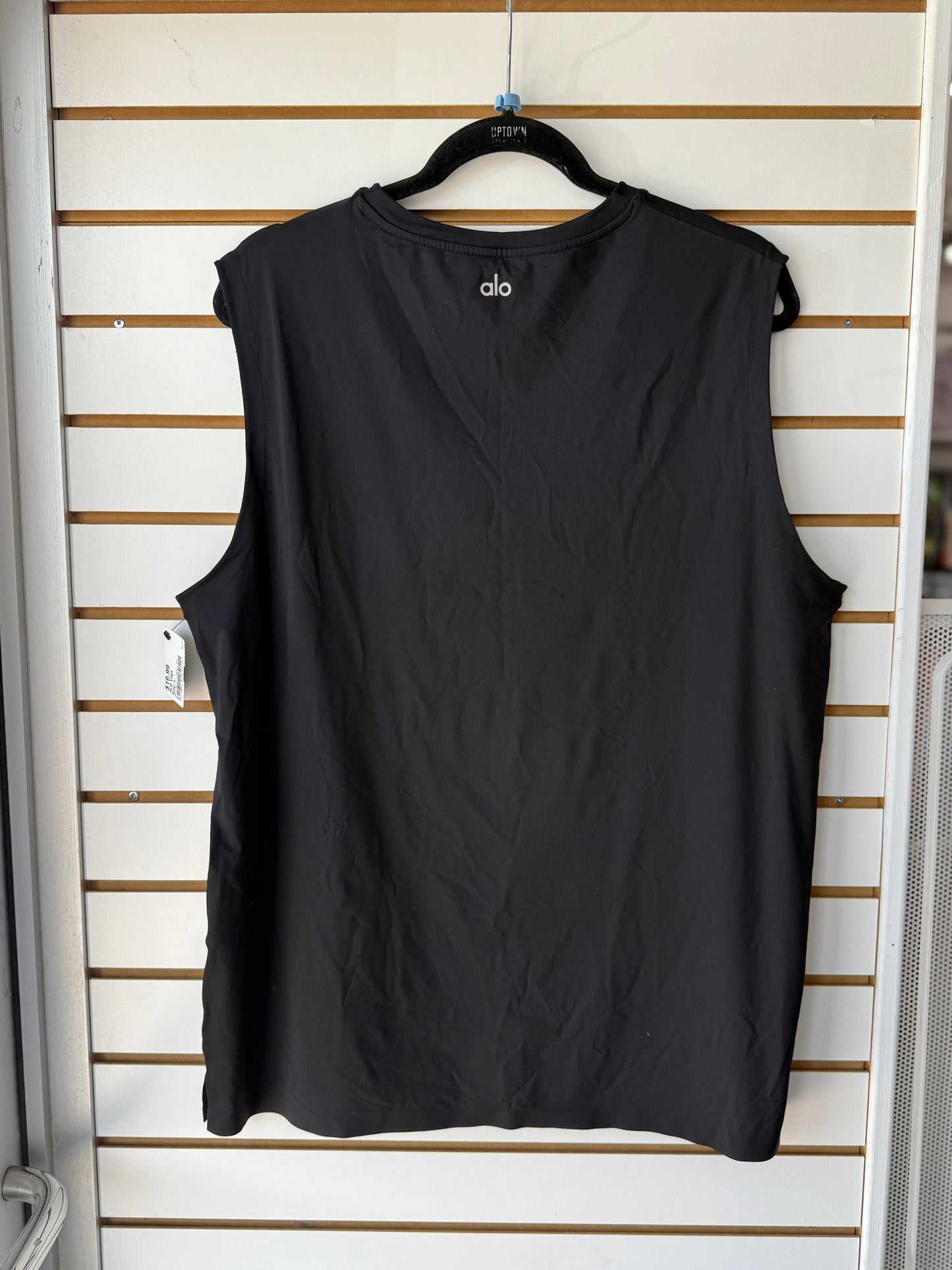 Men’s ALO Yoga black muscle tank size large