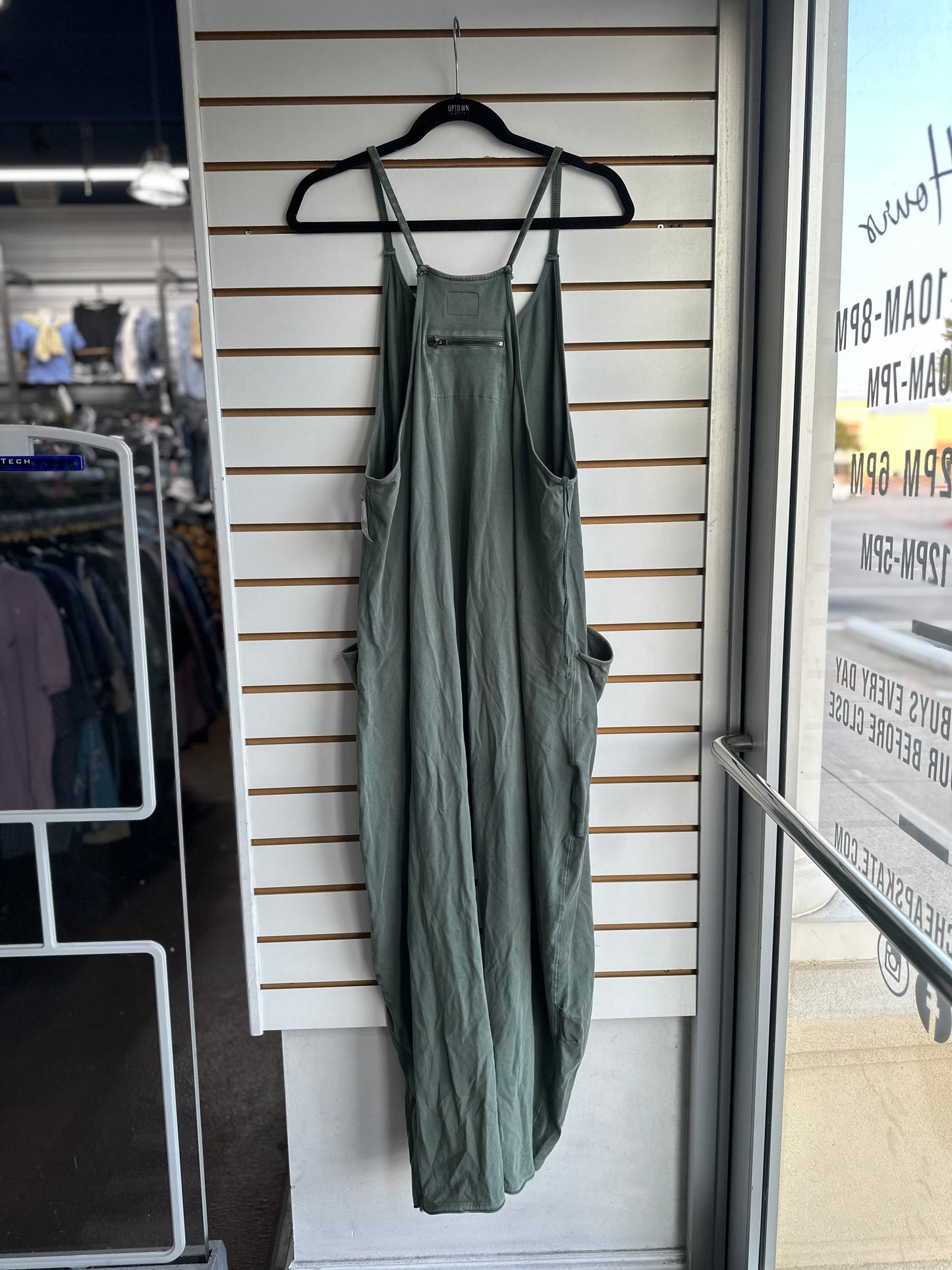 Free People Movement Hotshot onesie in green secret garden sz XL