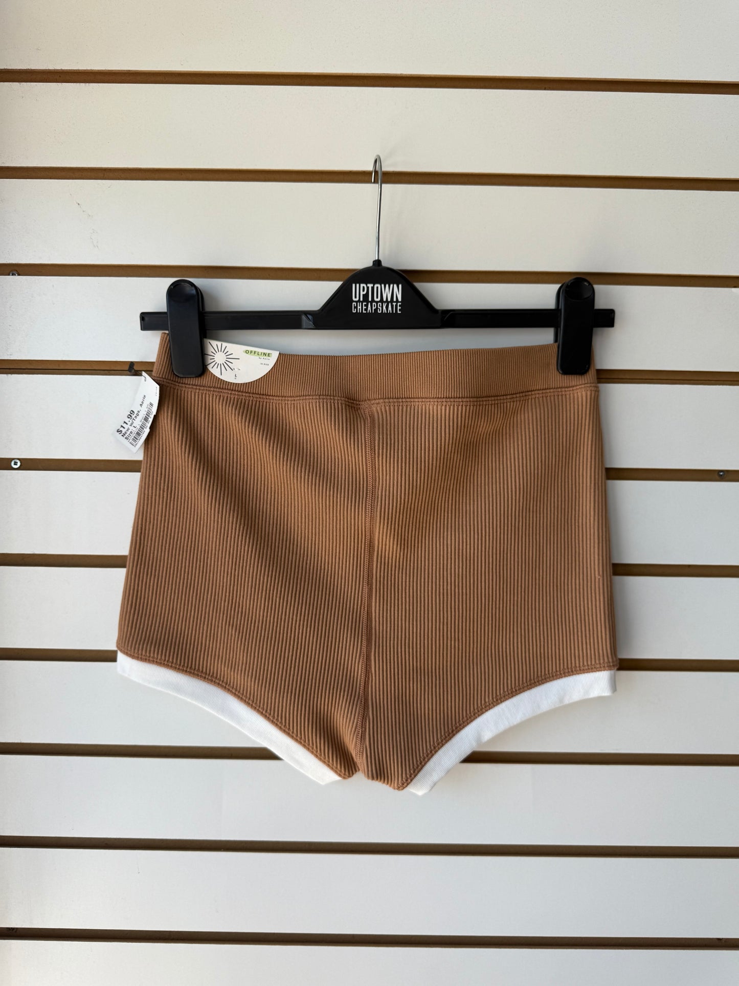 NWT Aerie Offline super court shortie shorts sz large