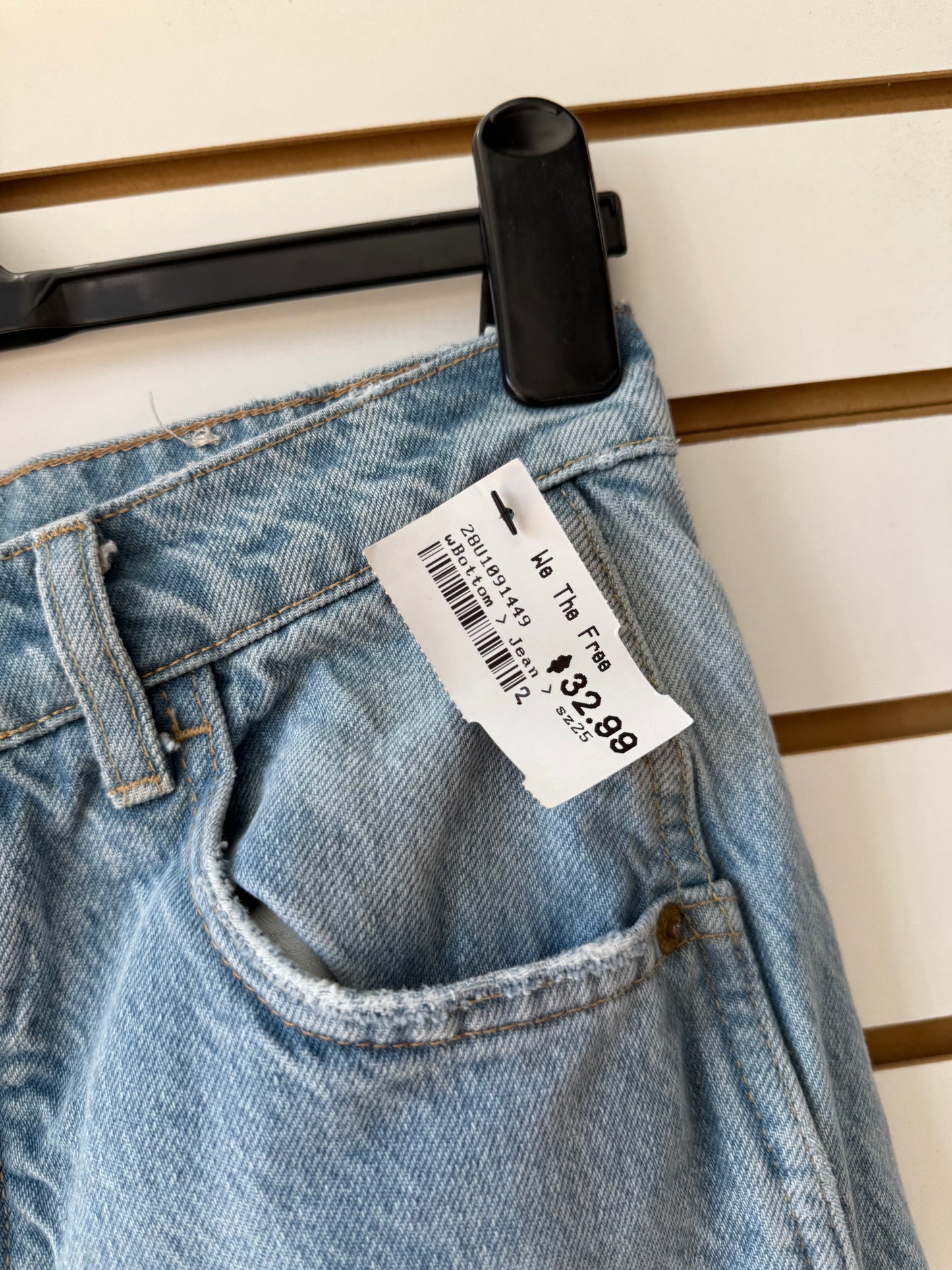 We the Free denim barrel jeans sz 25