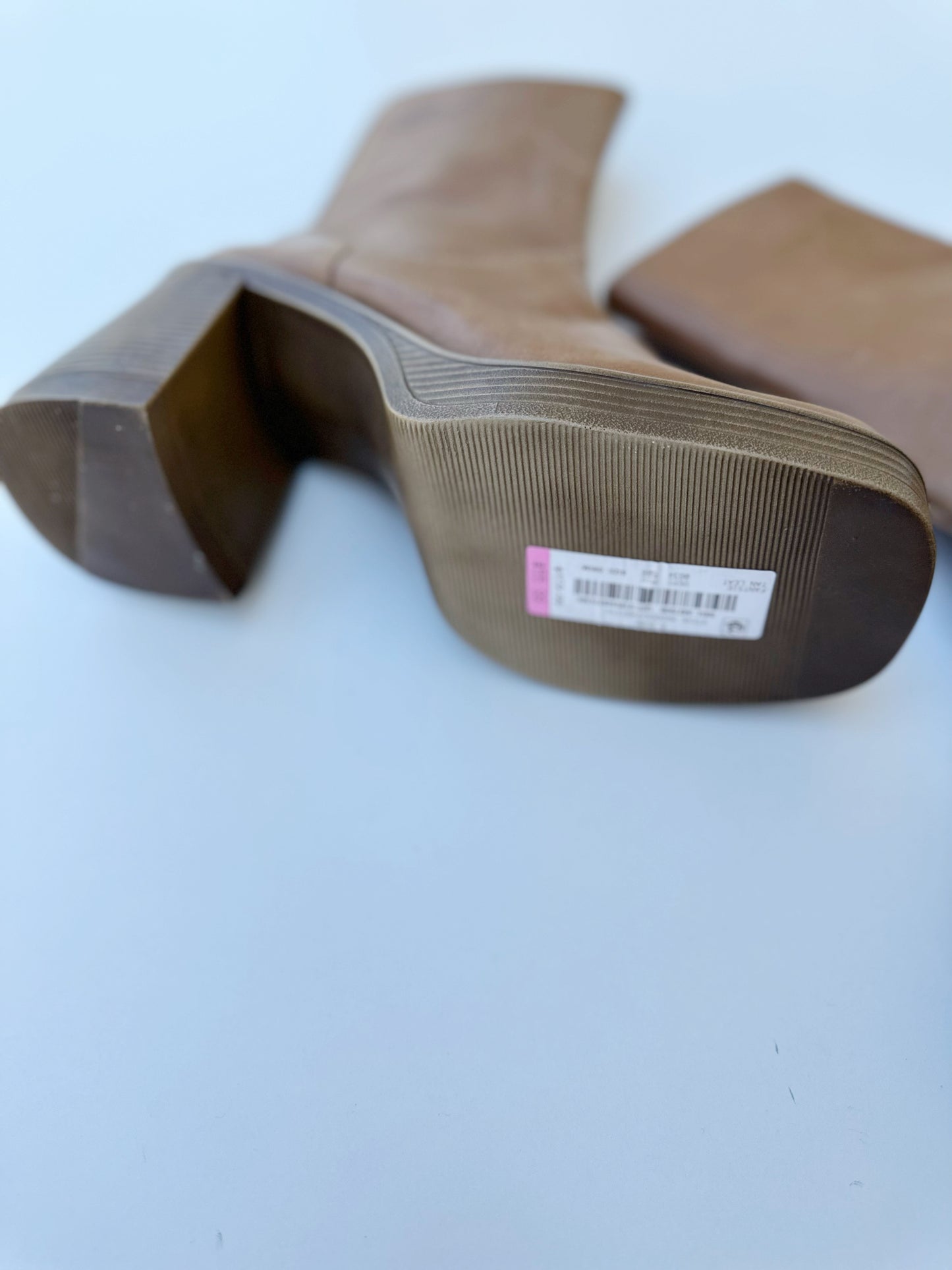 Steve Madden Fantsie brown leather booties (9.5)