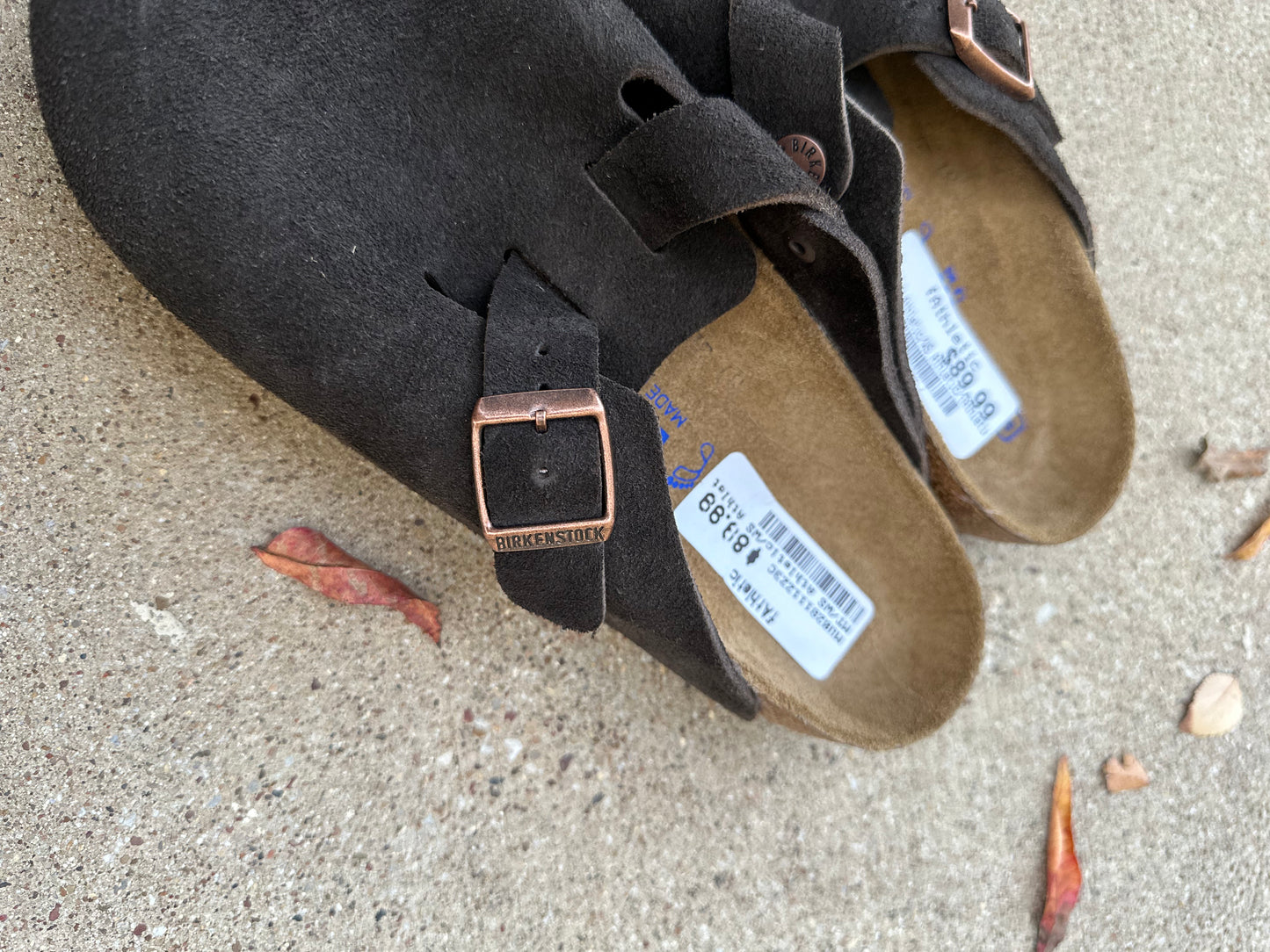 Birkenstock Boston mocha suede (women’s 8) like-new