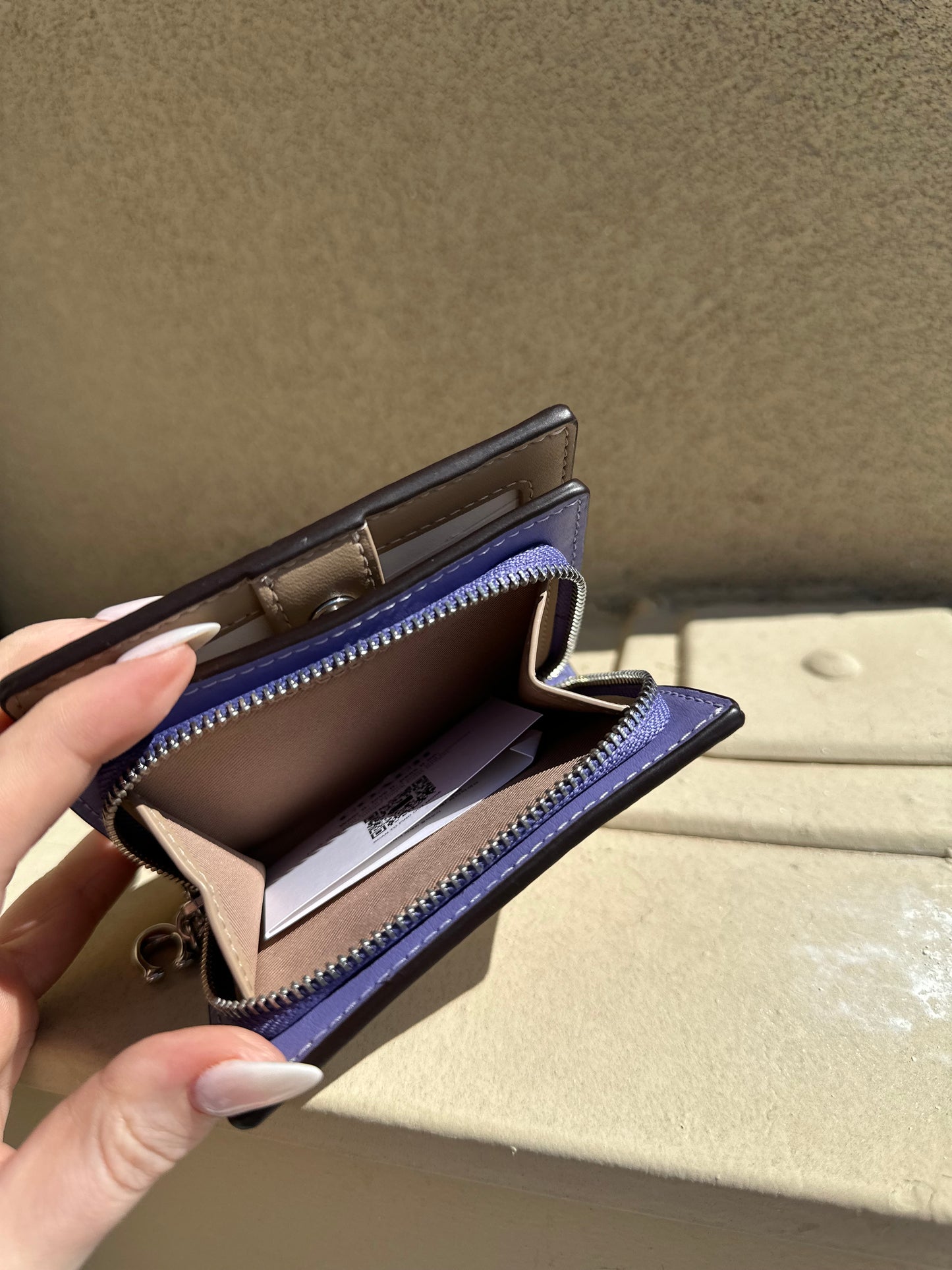NWT Coach blueberry wallet