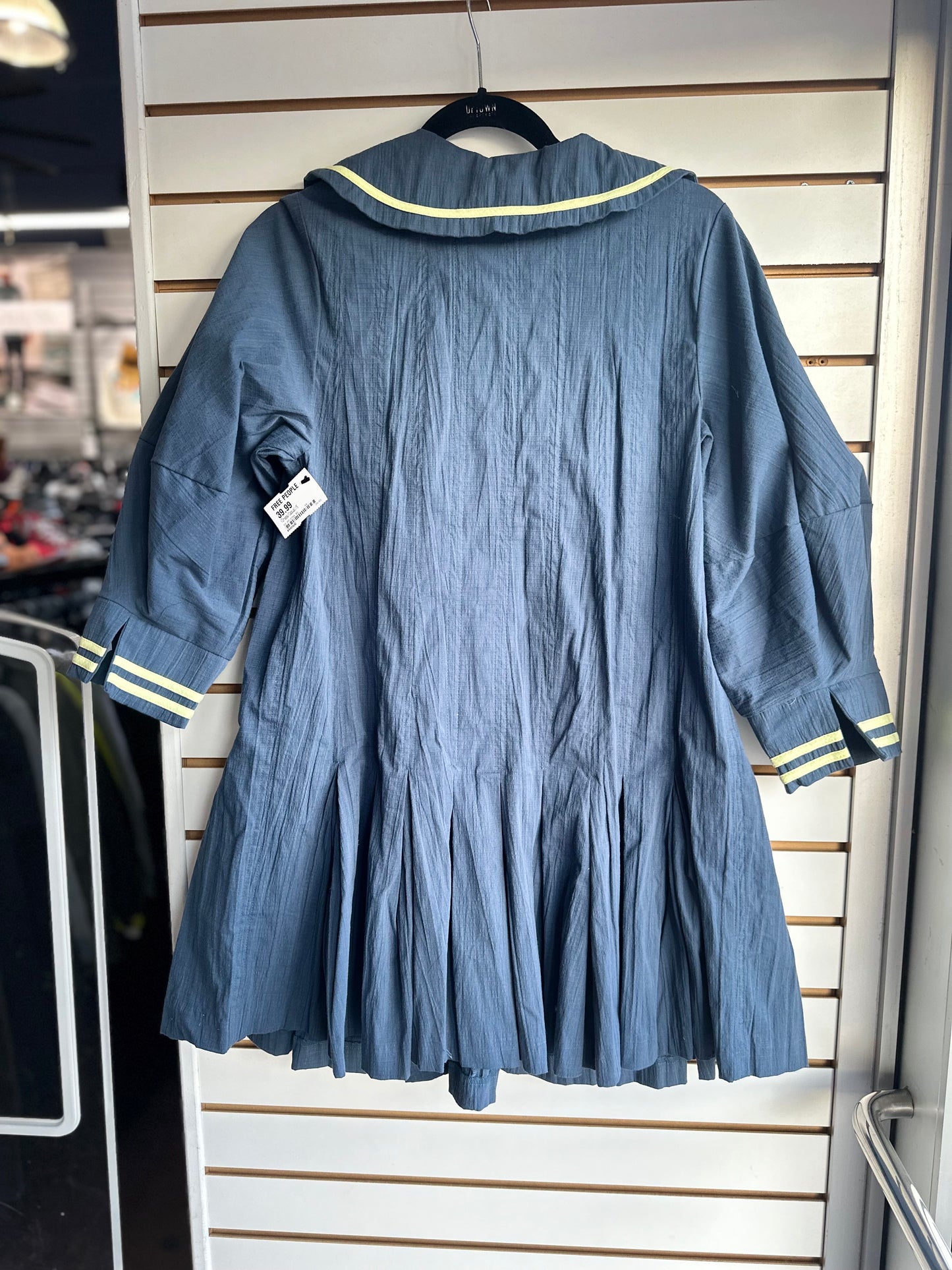 NWT Free People Starboard navy blue mini dress size S