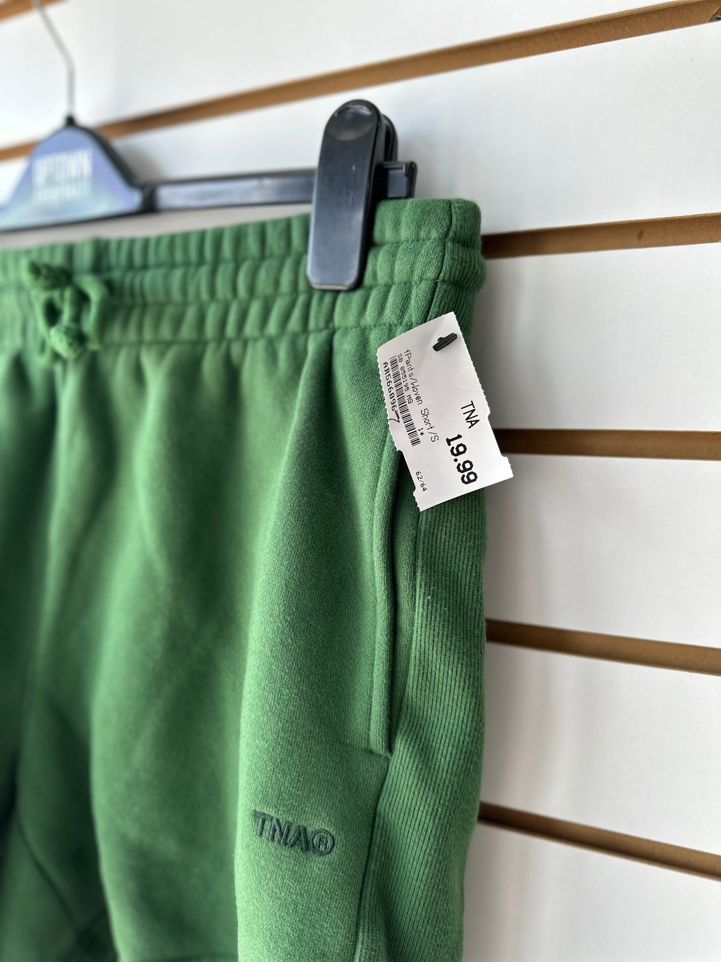 TNA Aritzia green lounge shorts size small