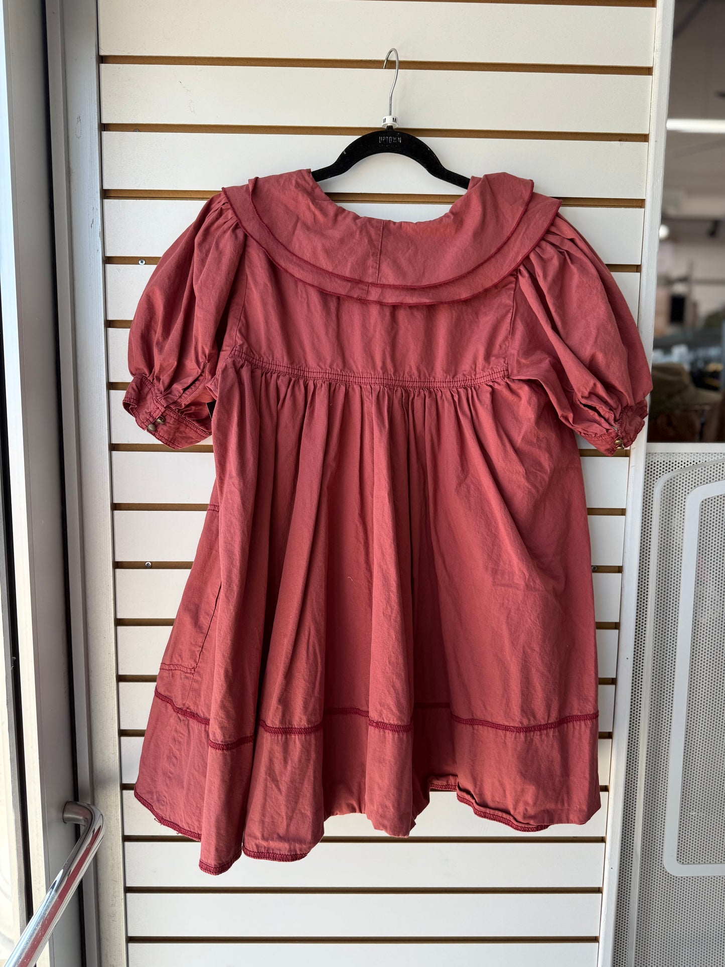 PILCRO Short-sleeve Bow-front Tunic Mini Dress size medium