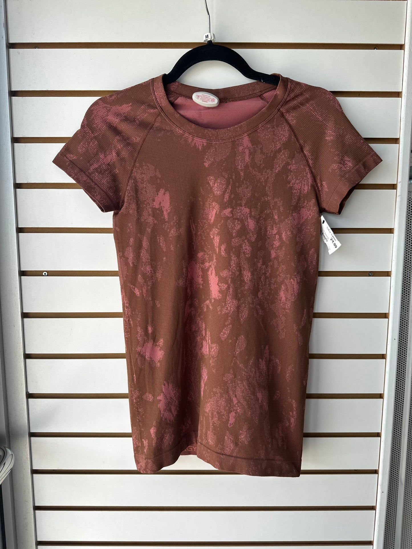 Lululemon swiftly tech tee size 6 shadow bloom roasted