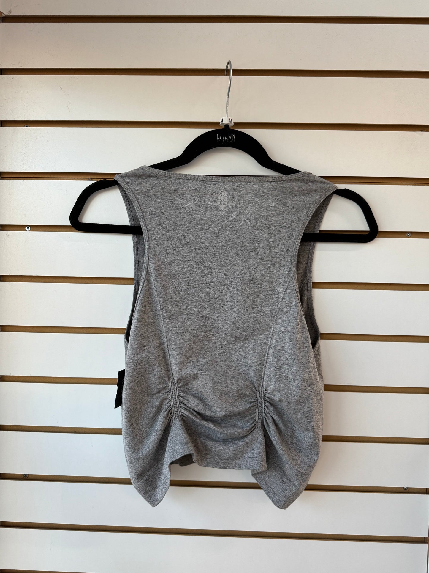 Free People Movement gray cinched tank size M/L