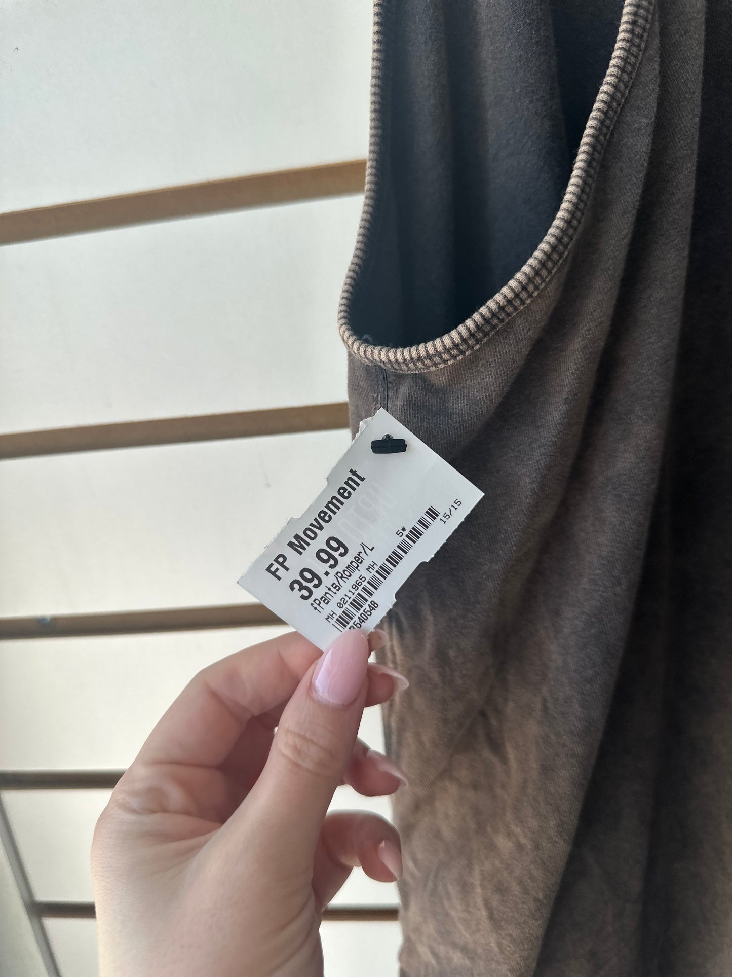 FP Movement hotshot onesie washed black/charcoal size large