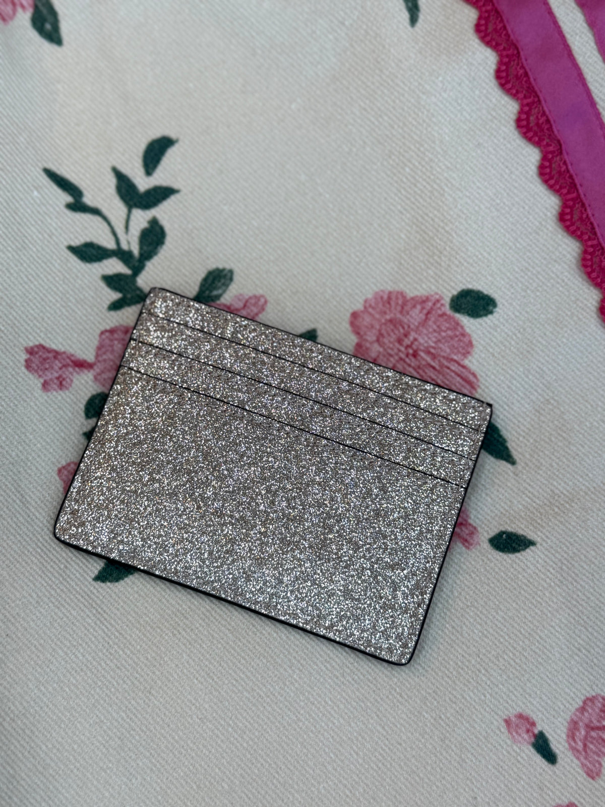 Kate Spade glitter sparkle cardholder