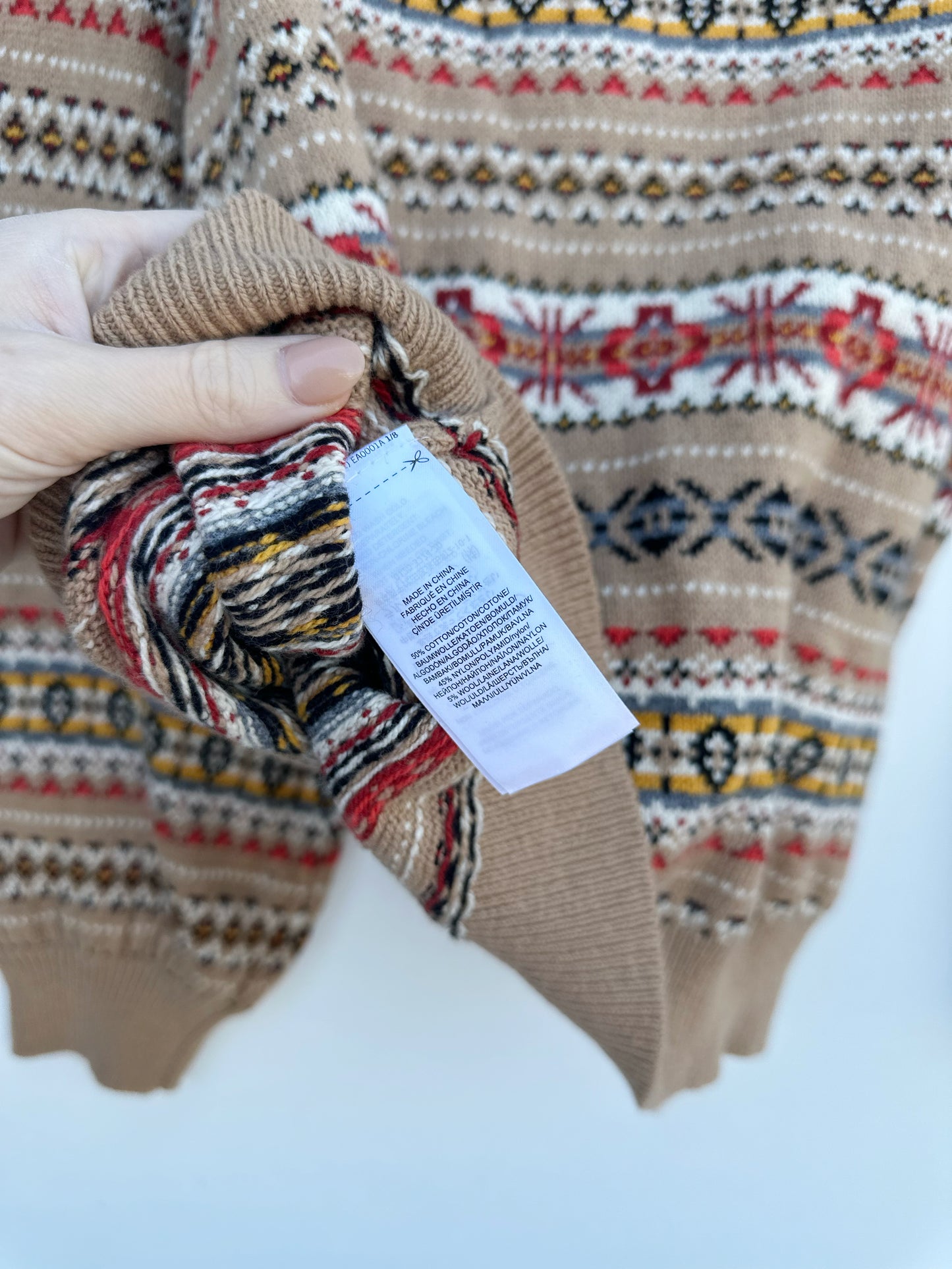 NWT Lauren Ralph Lauren fair isle sweater (extra large) MSRP $165