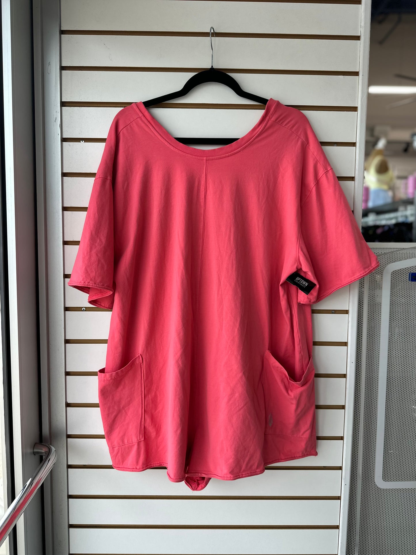 FP Movement hotshot tee onesie size Large hot pink
