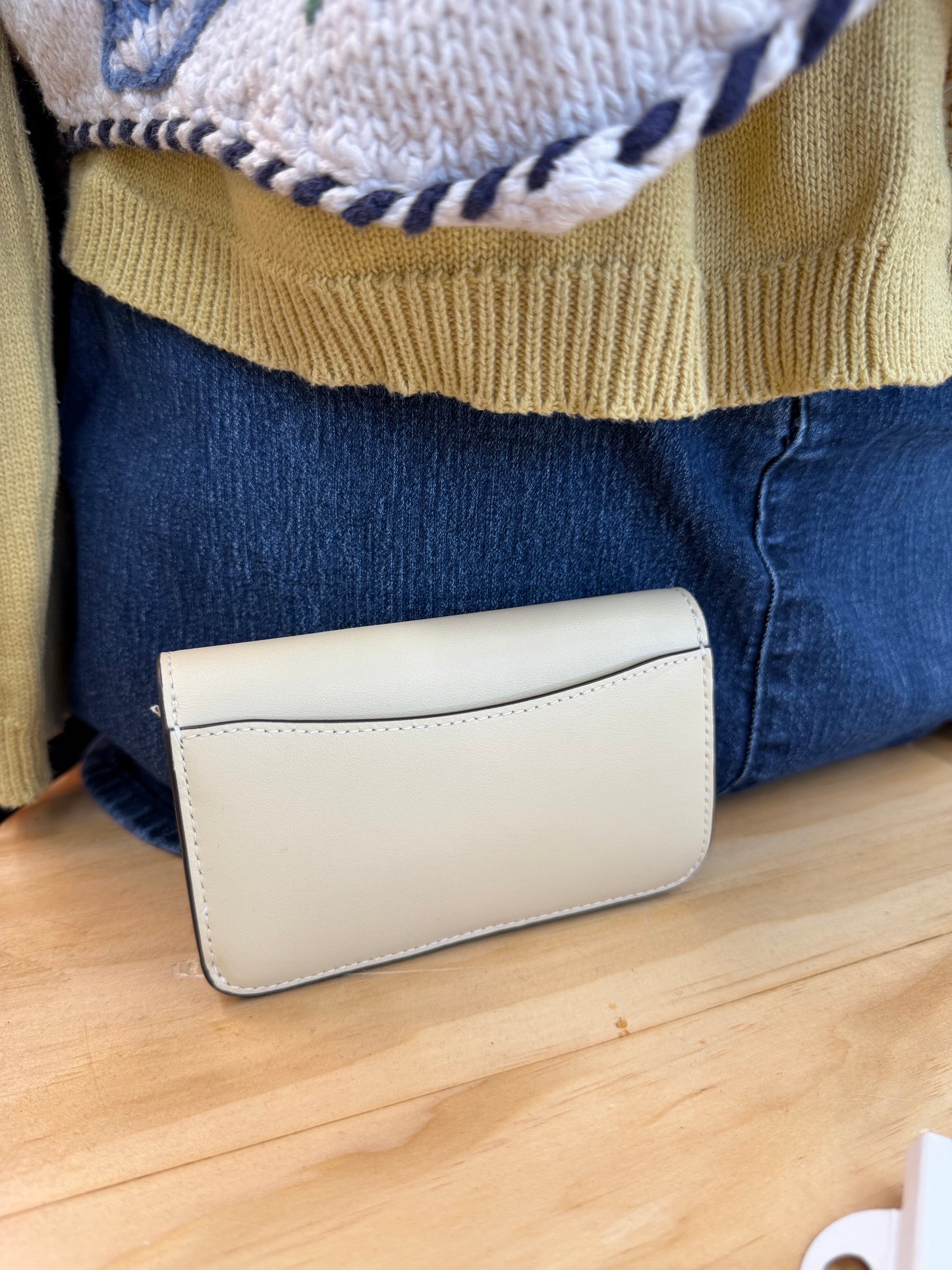NWT Coach cream wallet