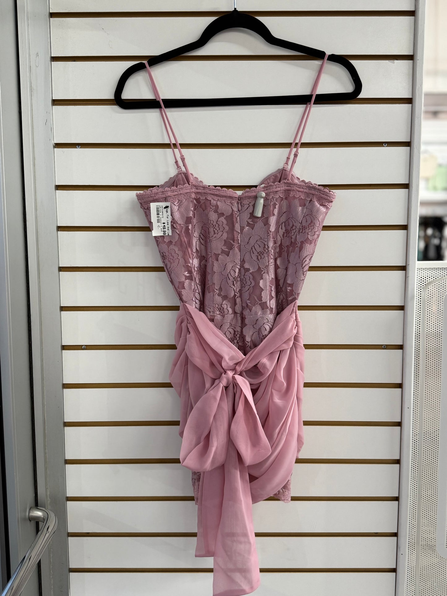NWT For Love & Lemons Claudia Rose Lace Strapless Mini Dress size small (retail $289!)