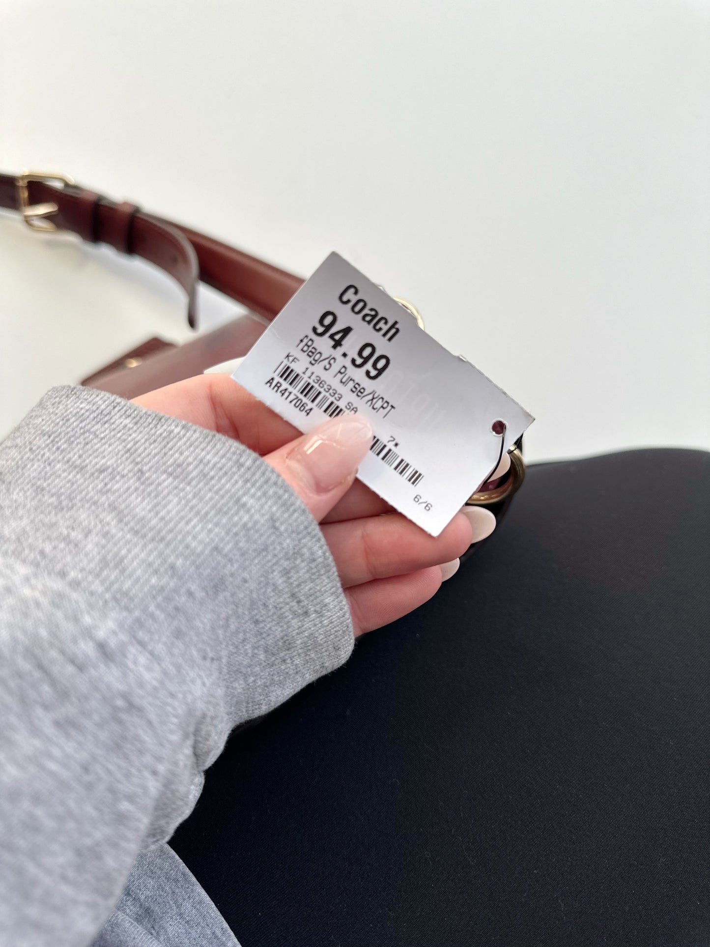 Coach New York Georgie Saddle Bag in Colorblock Gold/Cherry Multi