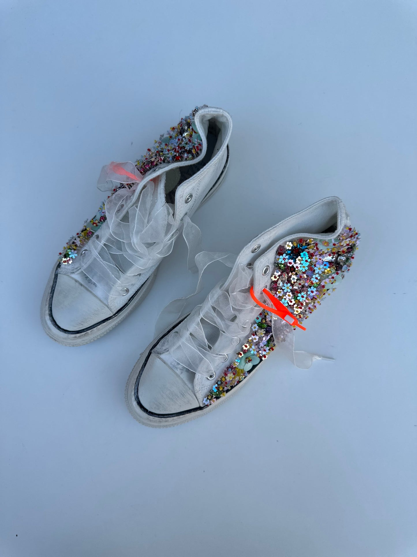 Nan-Ku Couture x Free People Sun Showers high top sneakers sz 40