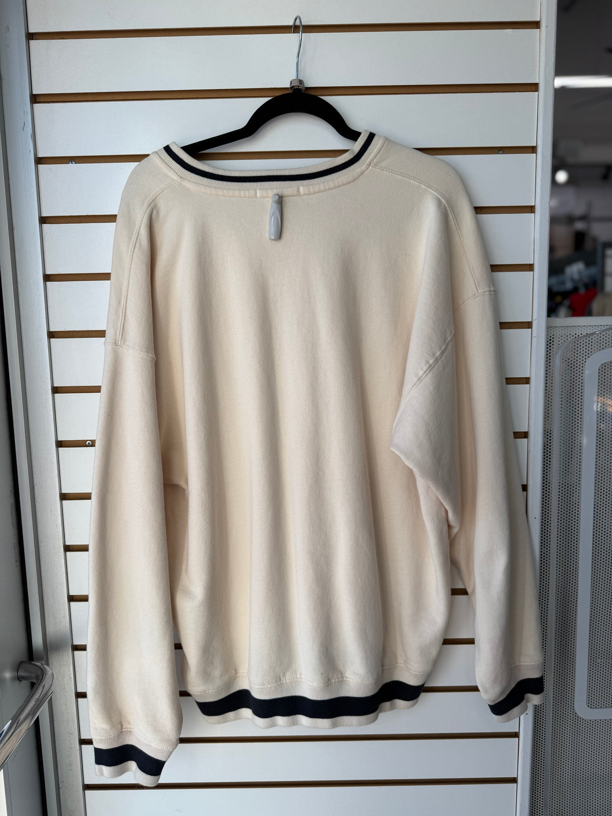 Brandy Melville cream oversized pullover one size