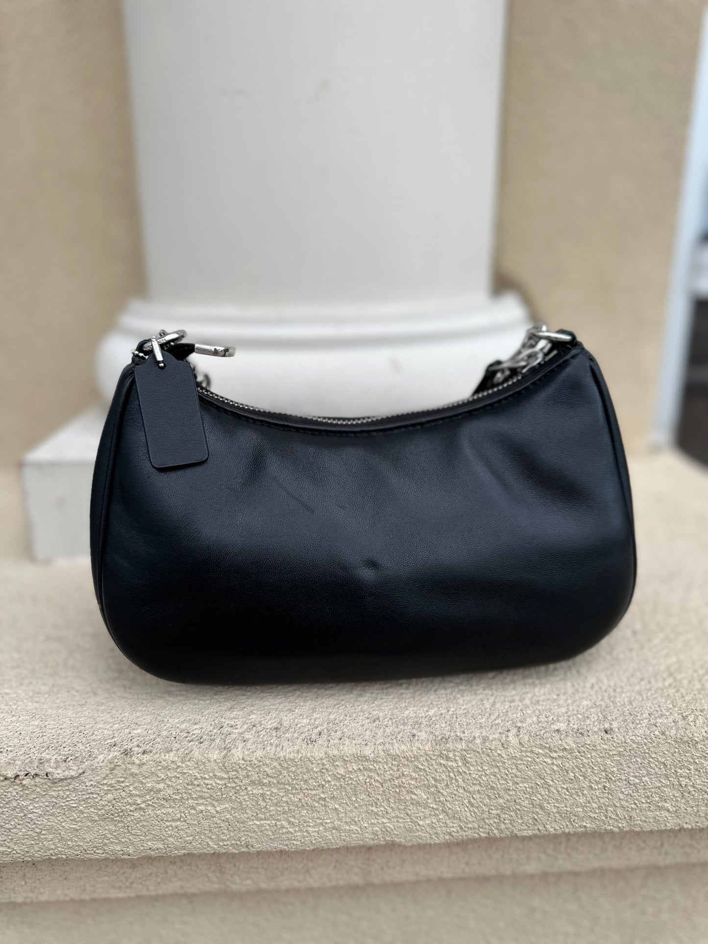 Coach black Teri shoulder chain bag with long strap small wear