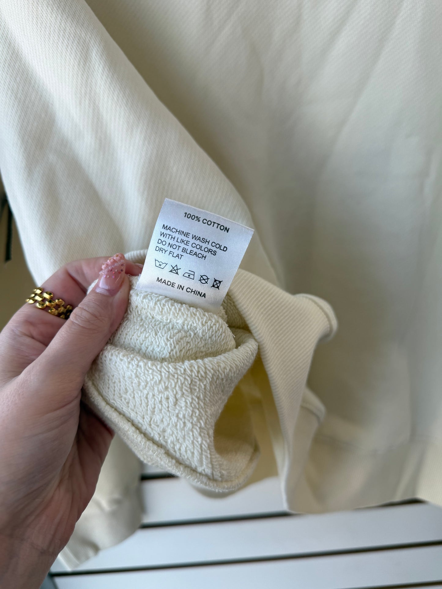 Parke cream mock neck size L/XL