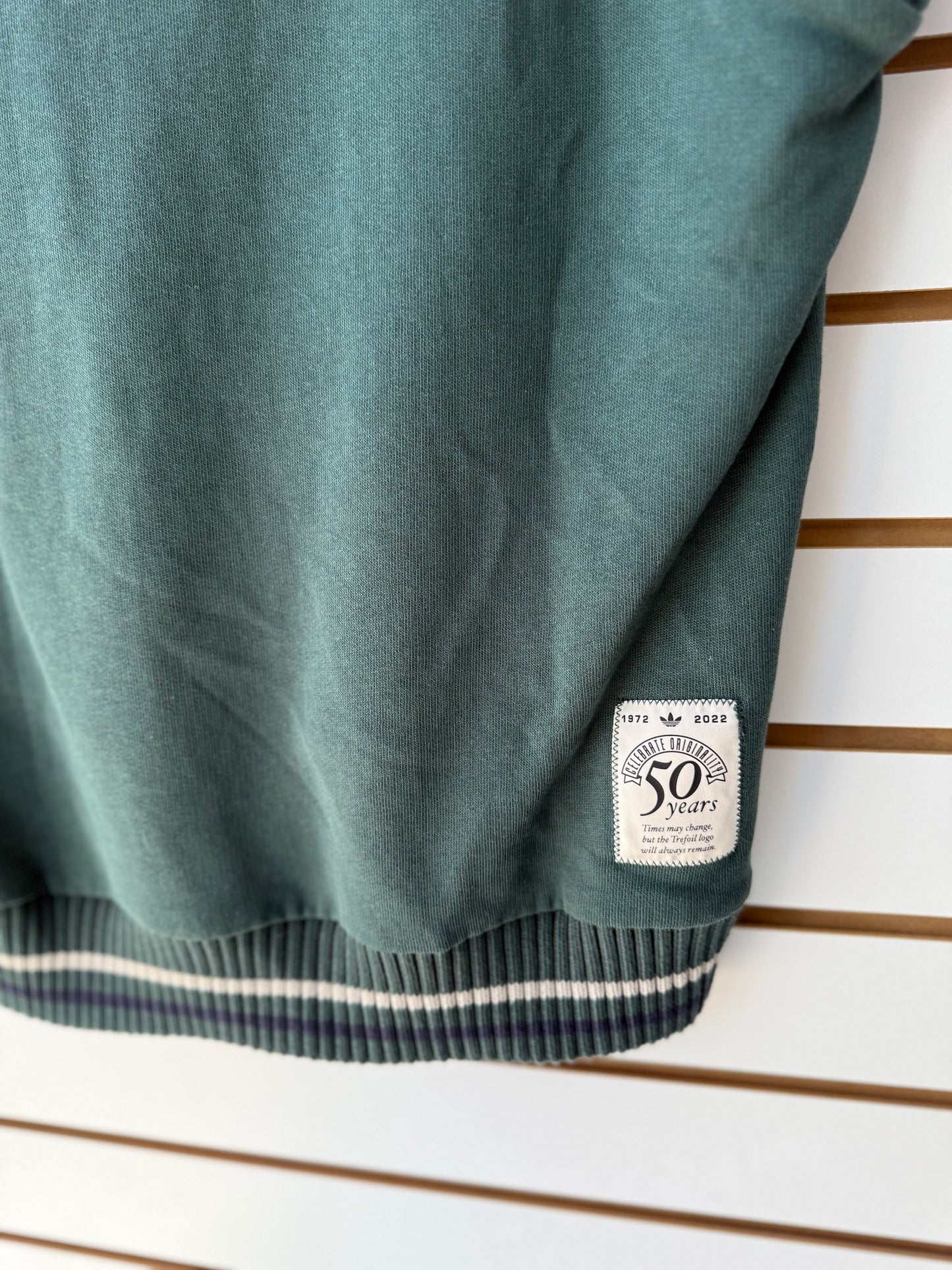 NWT Adidas green 50 anniversary sweater vest size XS (oversized)