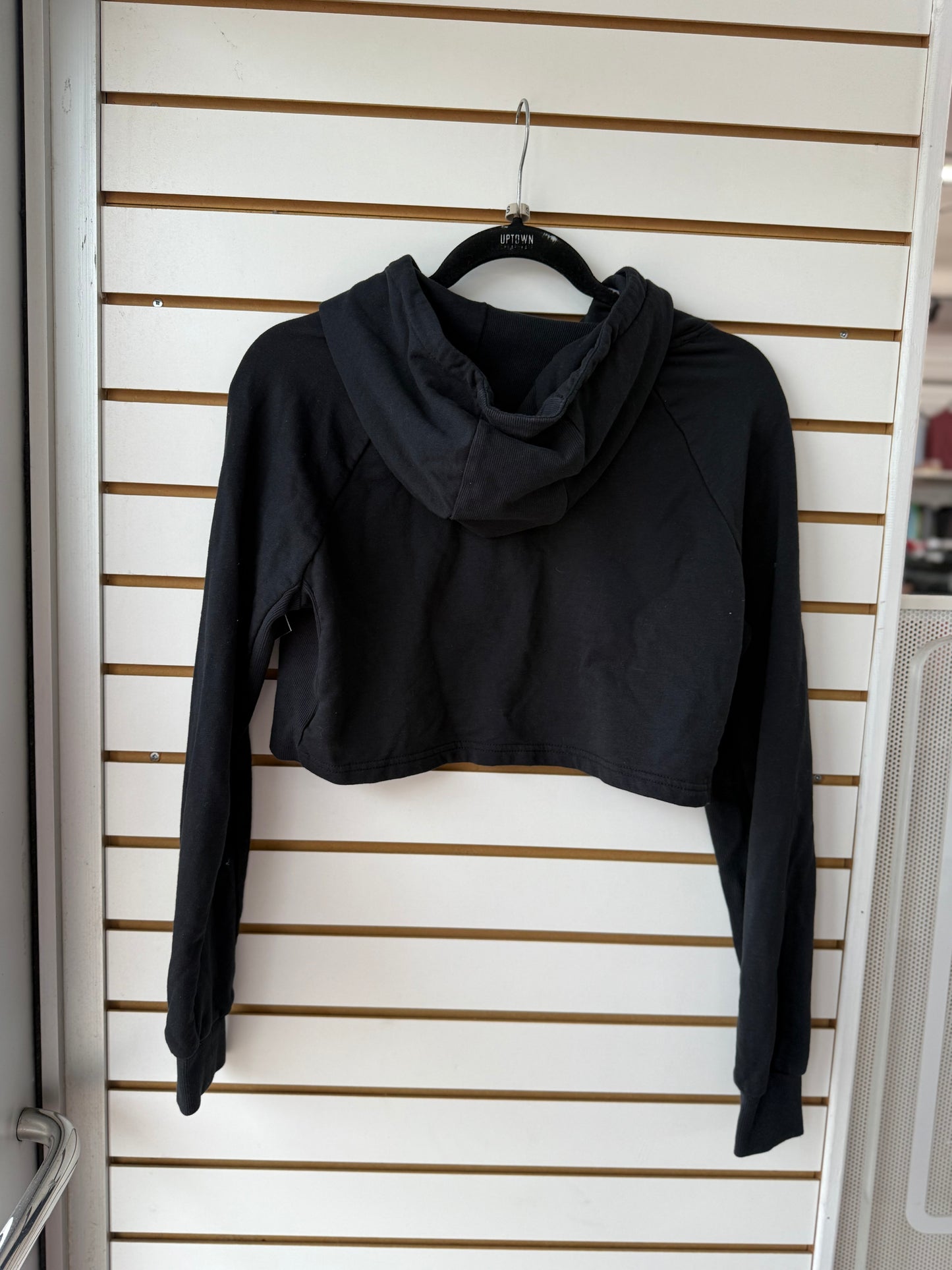 Gymshark black cropped hoodie size small