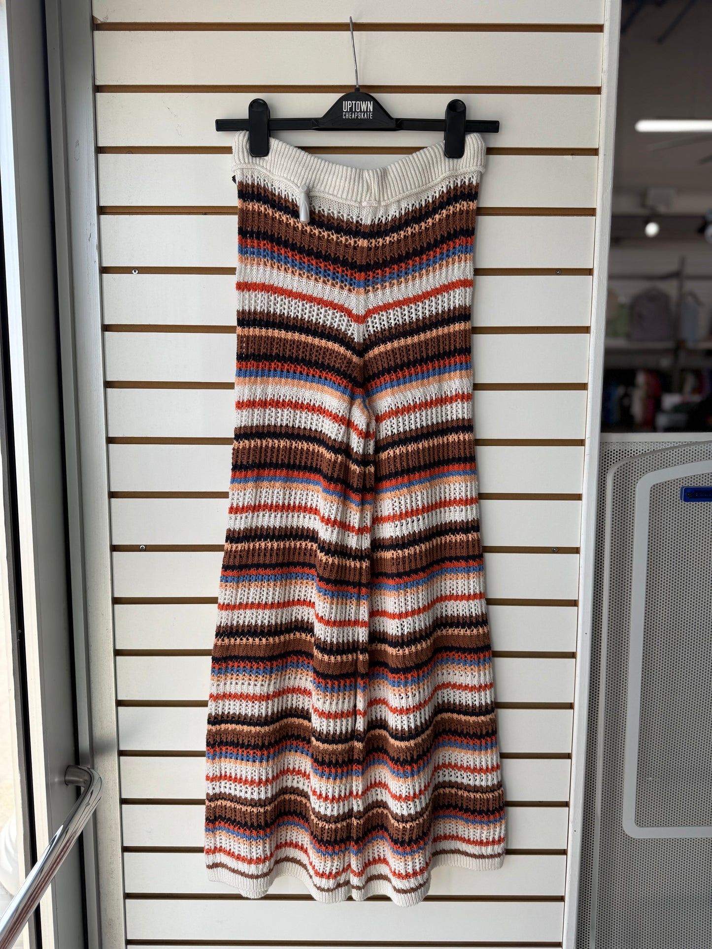 Aerie striped crochet pants size XS