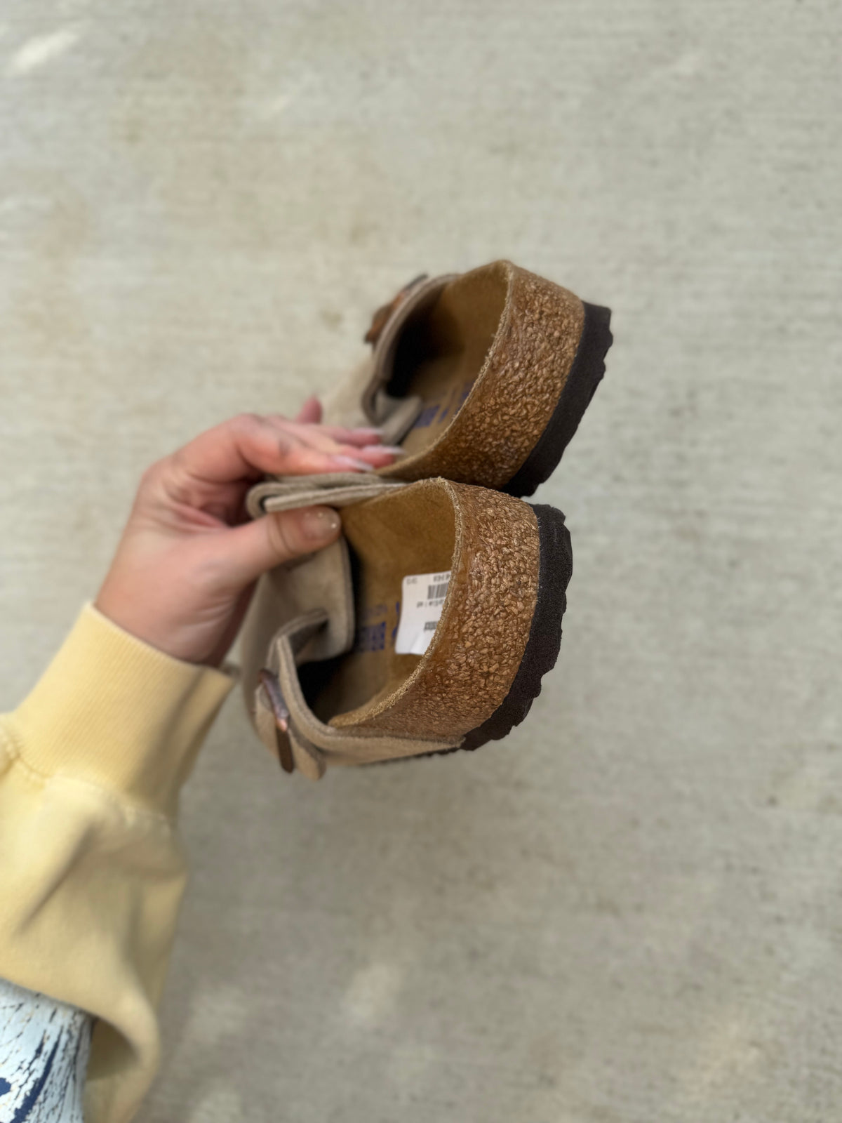 Birkenstock boston suede softbed clogs size women’s 9