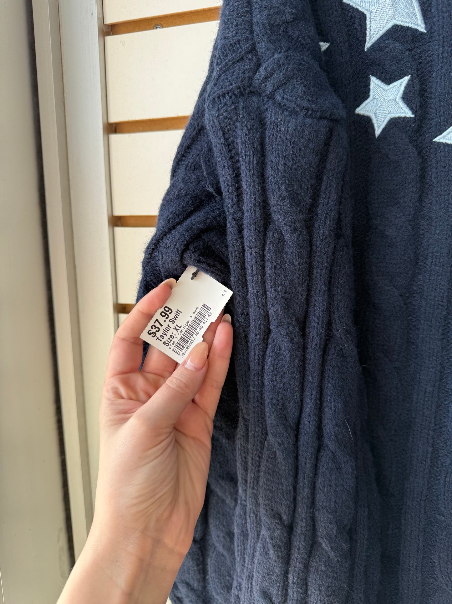 Taylor Swift Midnights navy blue cardigan size XL/XXL