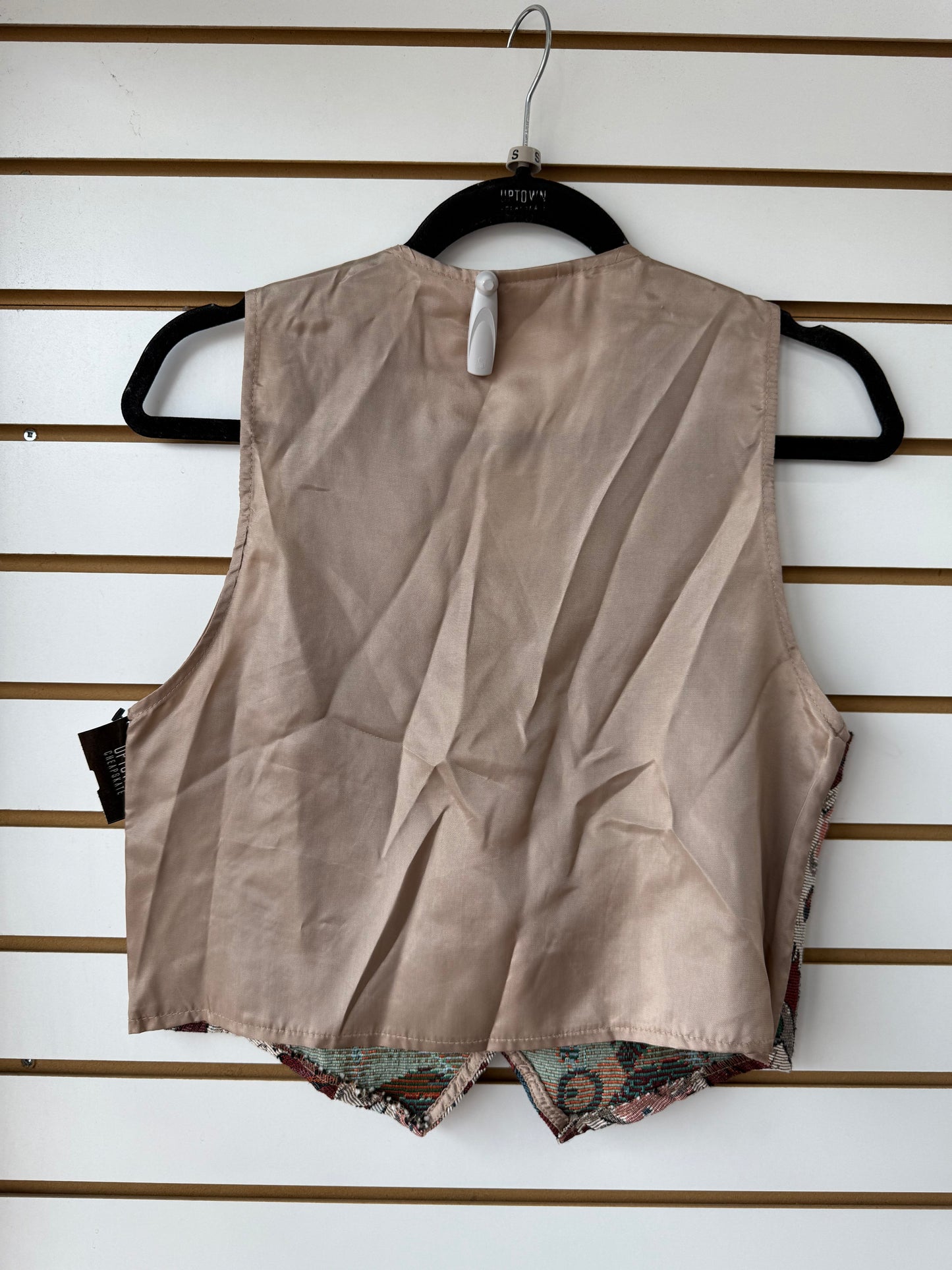 Vintage Santa Tapestry Vest size Small