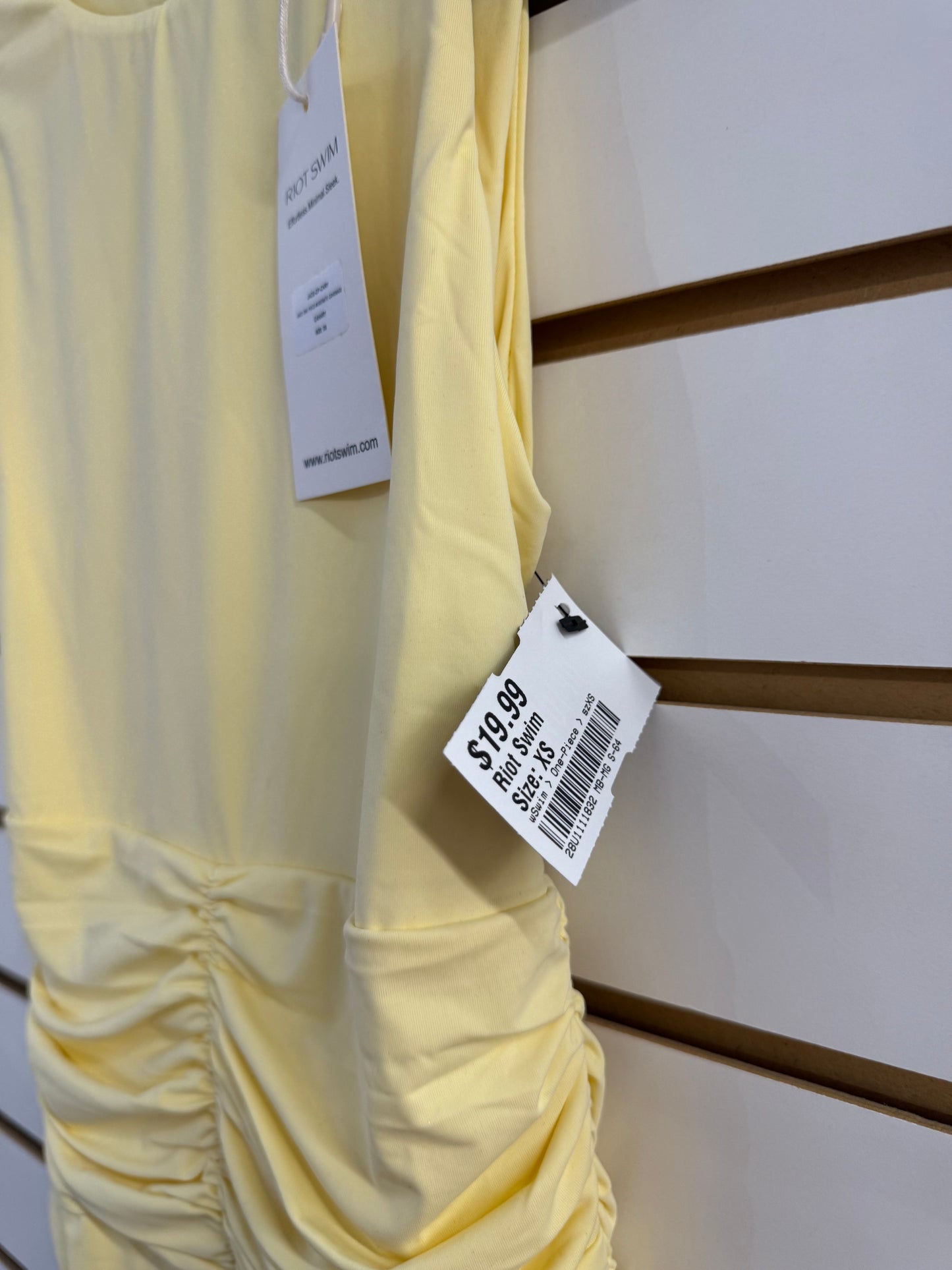 NWT Riot Swim yellow Jace one piece size XS