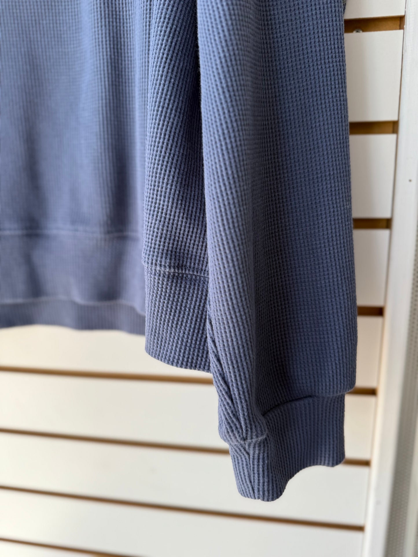 PARKE blue waffle knit mock neck size XXL