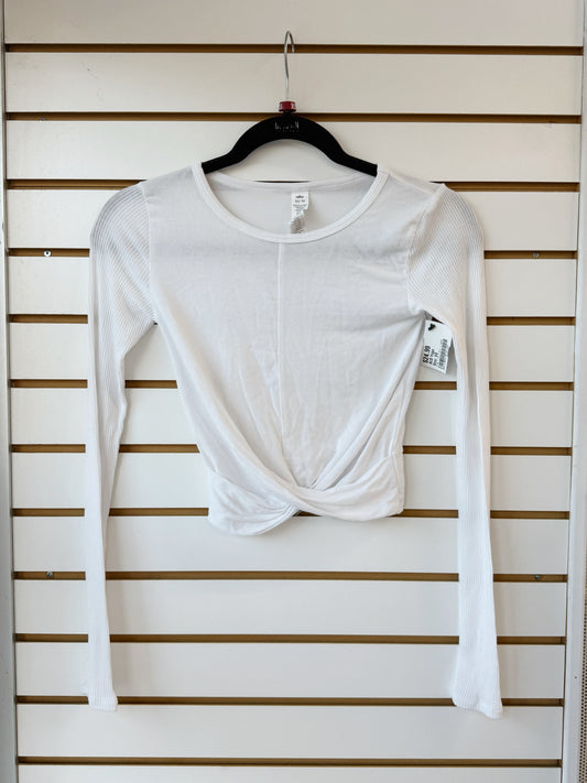 ALO Yoga white long sleeve shirt sz XS