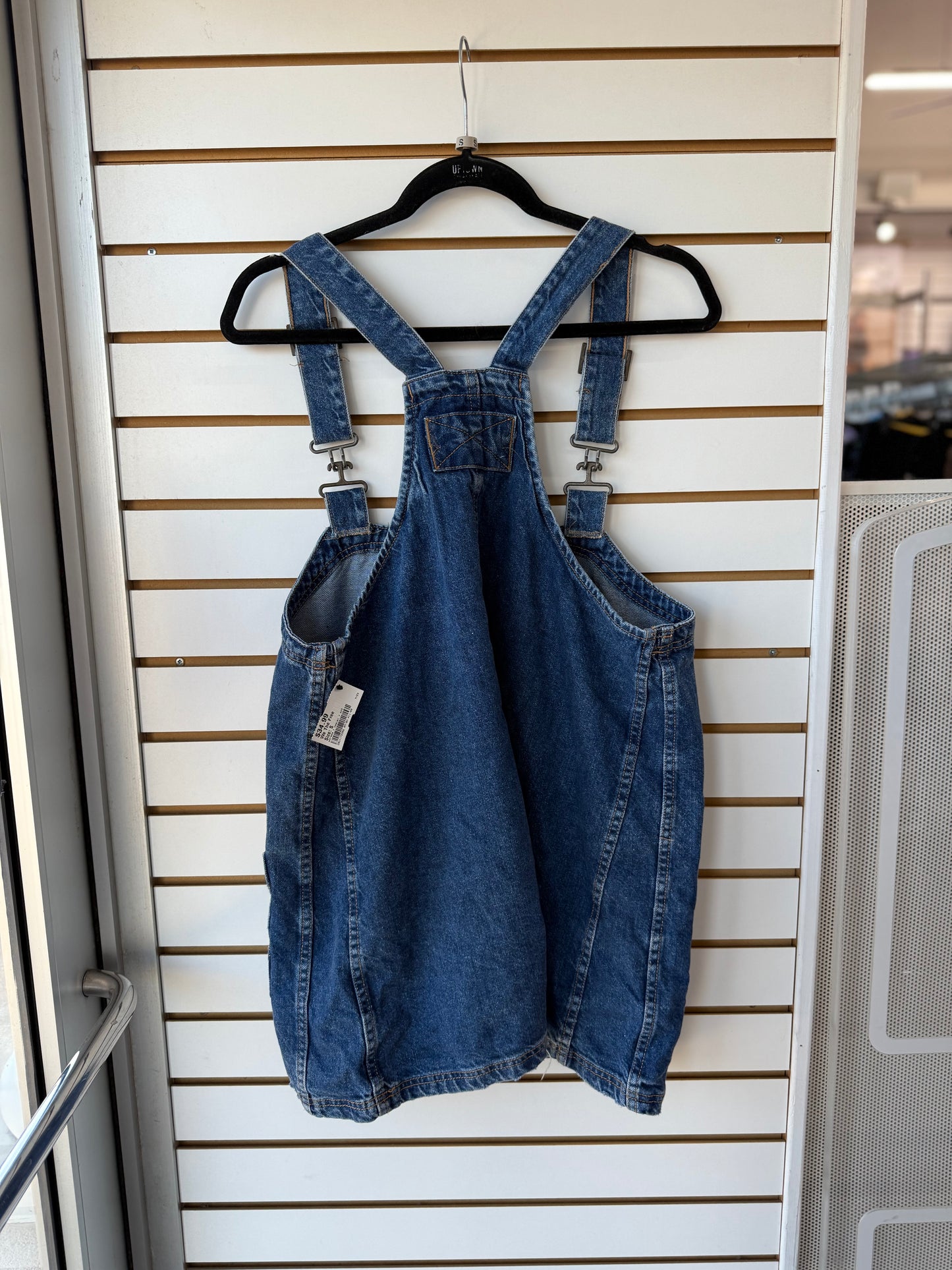 Free People denim overall dress size small