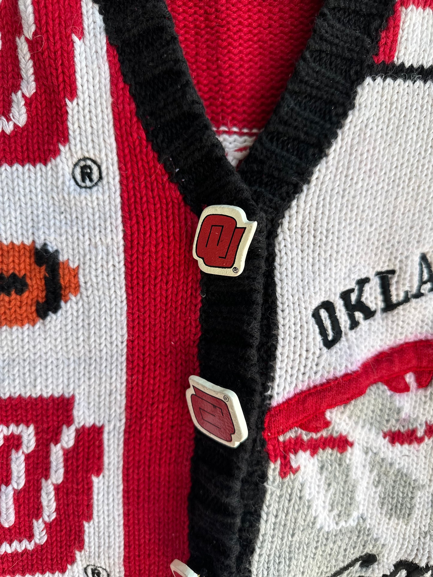 VINTAGE OU Sooners knit sweater vest size small