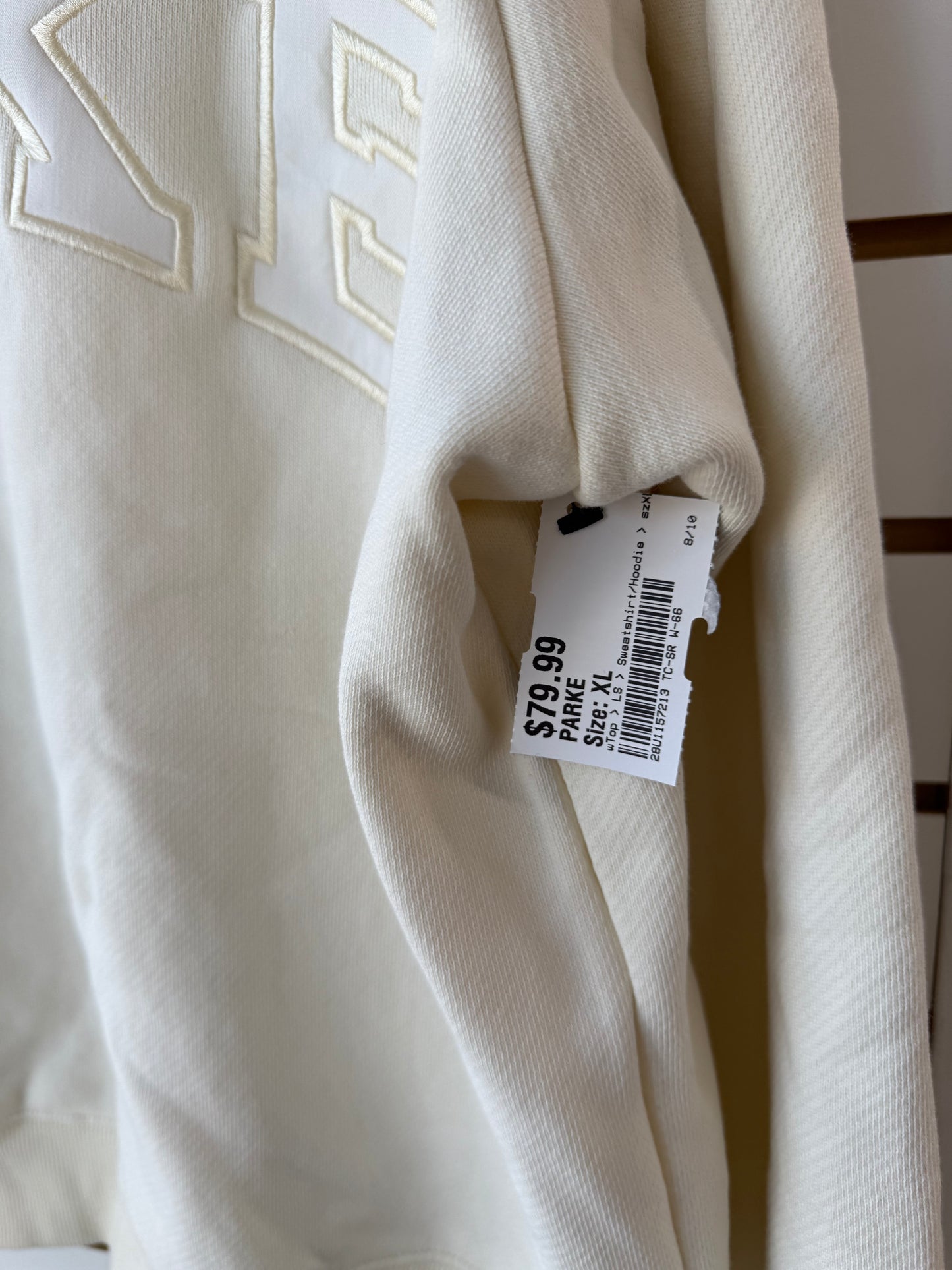 Parke cream mock neck size L/XL