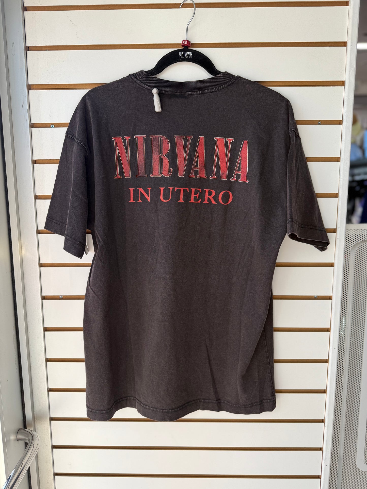 Nirvana Cotton On washed black tshirt size men’s XS