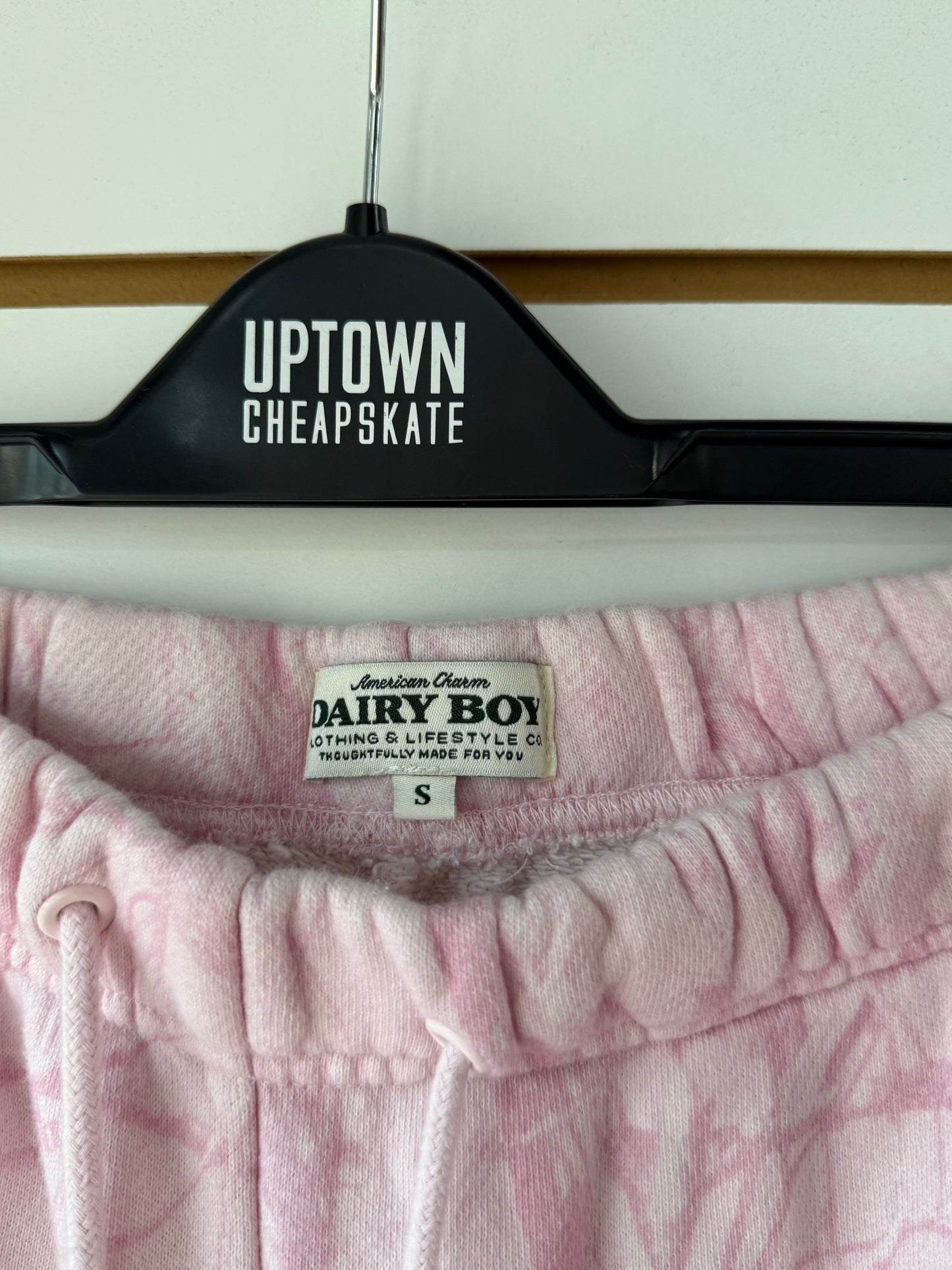 Dairy Boy pink bubblegum camo straight leg sweatpants sz small