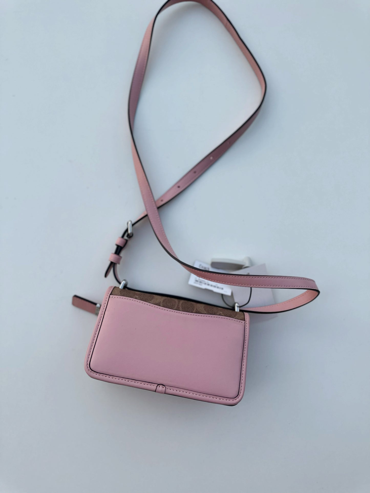 Coach Bandit pink/signature colorblock crossbody bag