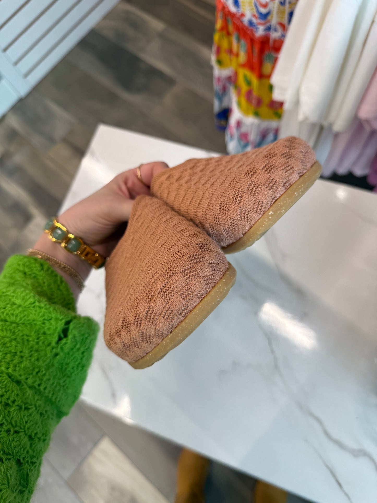 RESERVED Rothy’s casual slip on clog in clay sz 8