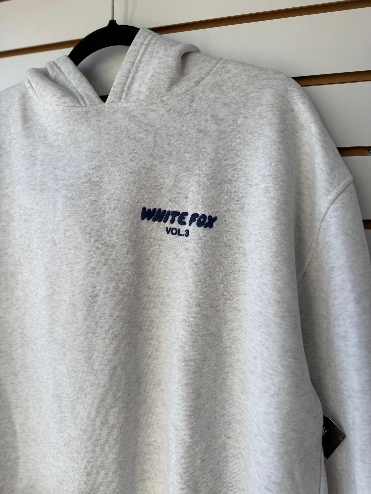 White Fox gray hoodie size M/L