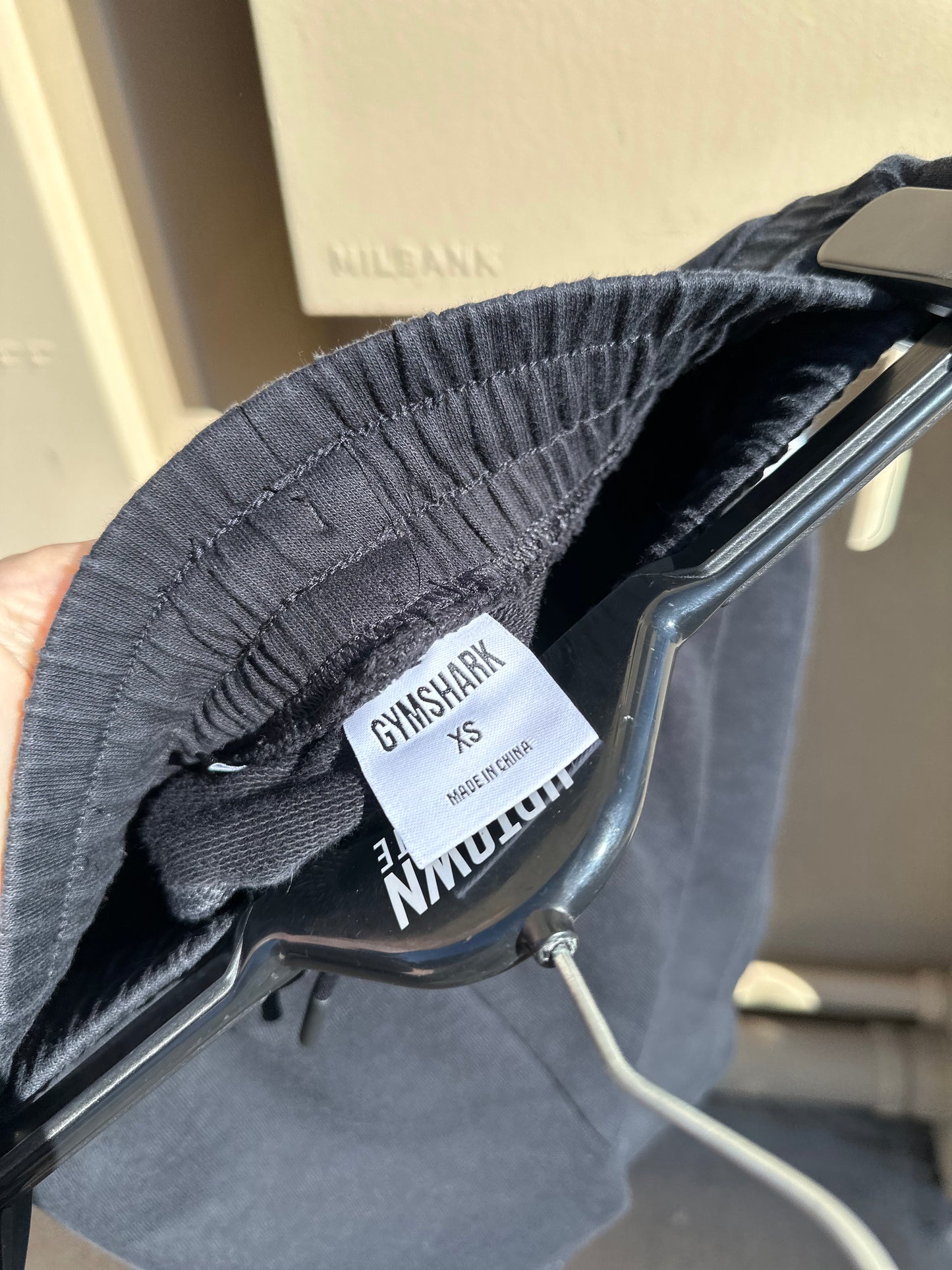 (RESERVE FOR JUANITA) gymshark black shorts (XS)
