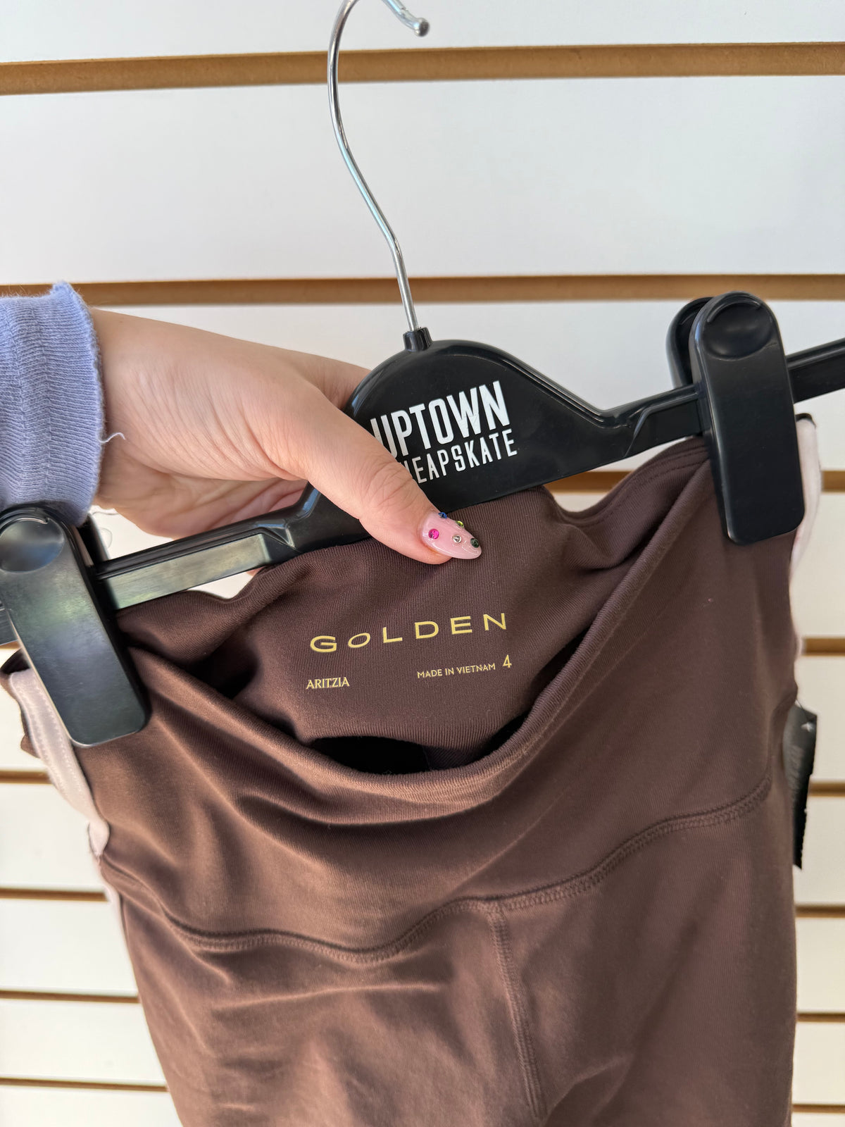 Golden Aritzia brown athletic shorts size 4