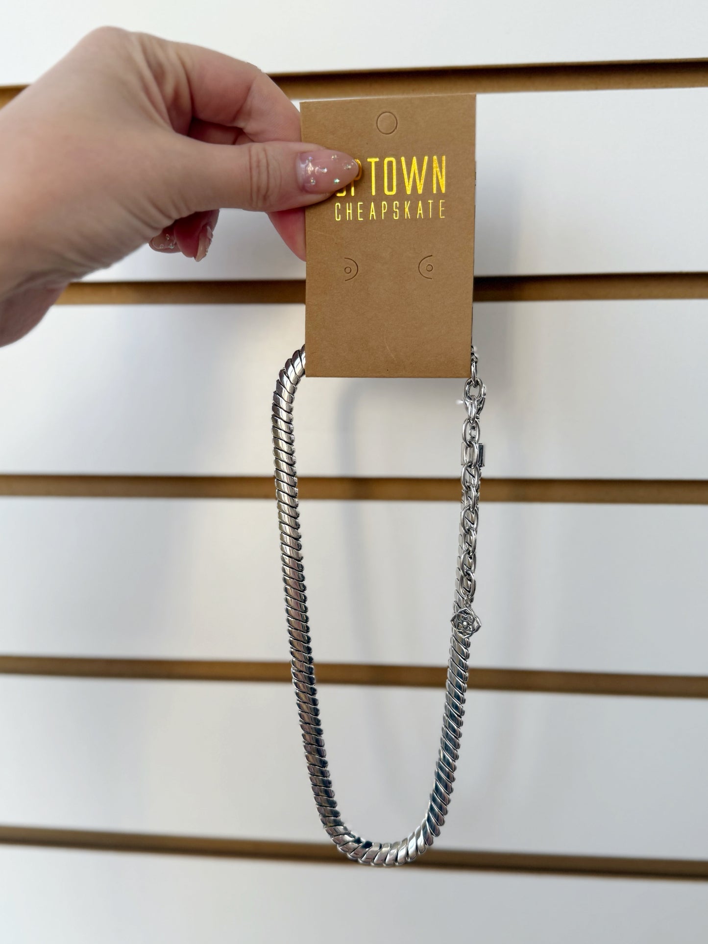 Kendra Scott silver lex chain necklace
