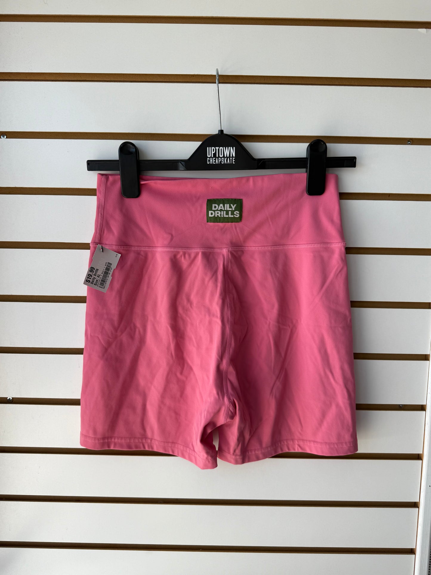 Daily Drills pink biker shorts size XL