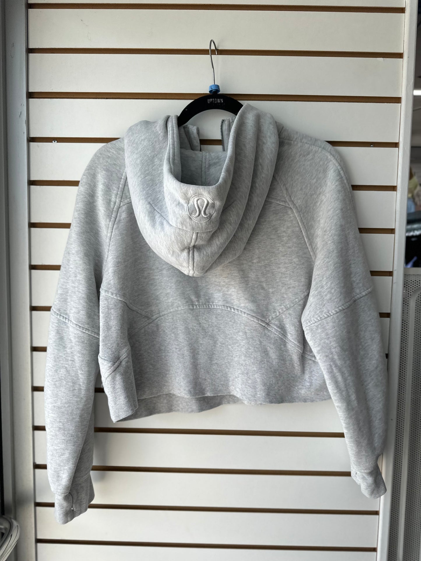 Lululemon gray scuba half zip hoodie size M/L
