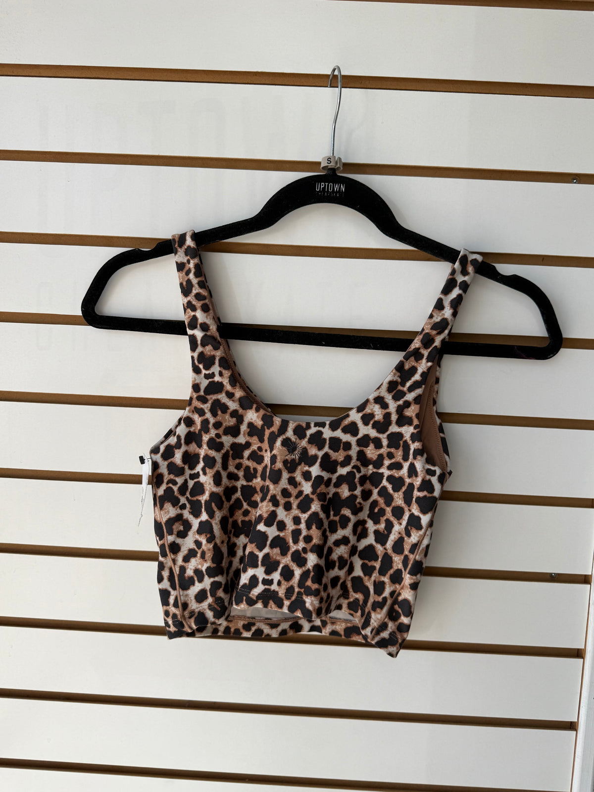 Aerie leopard cheetah tank sports bra size small